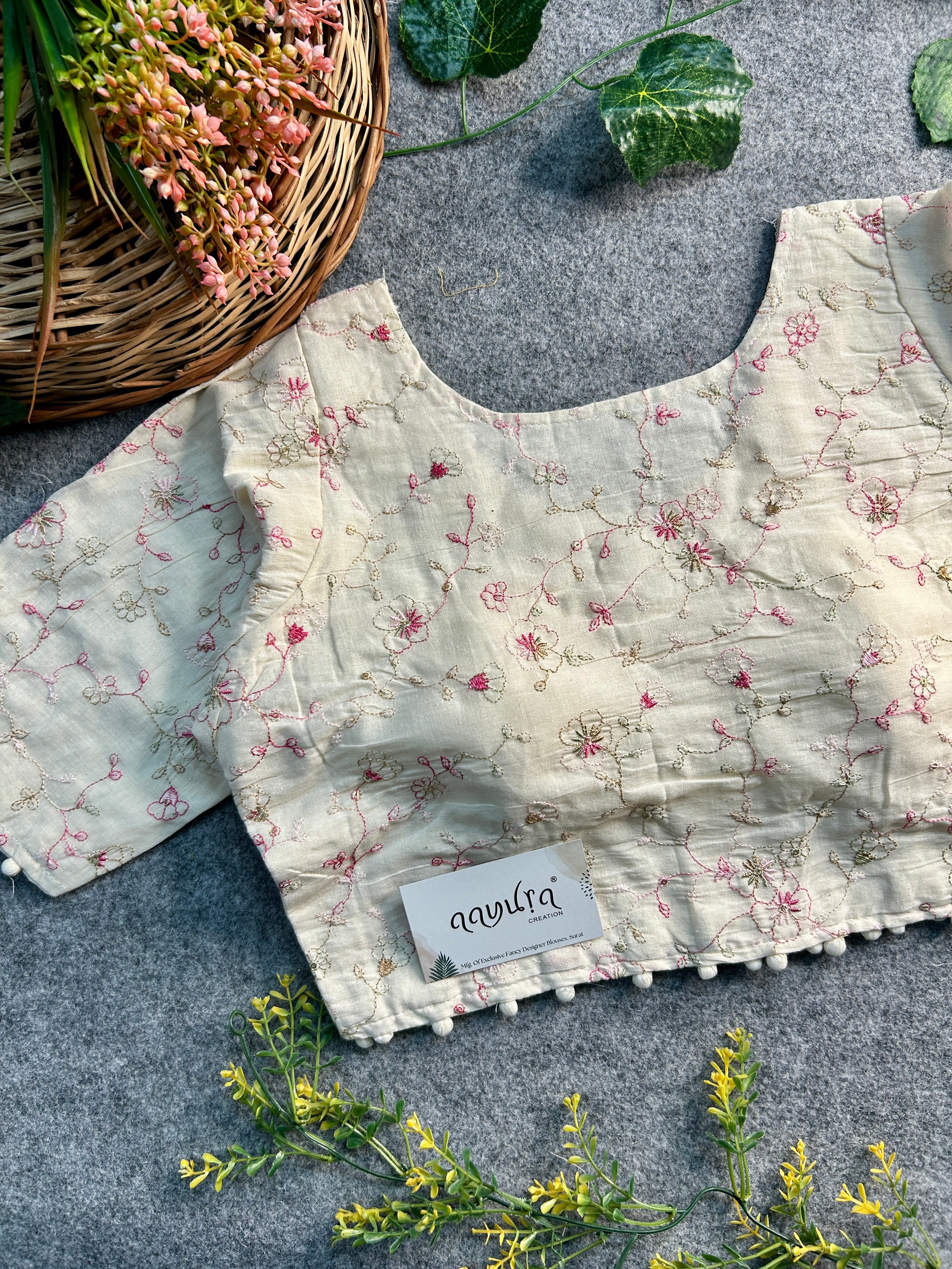 Khadi Cotton Coller Blouse