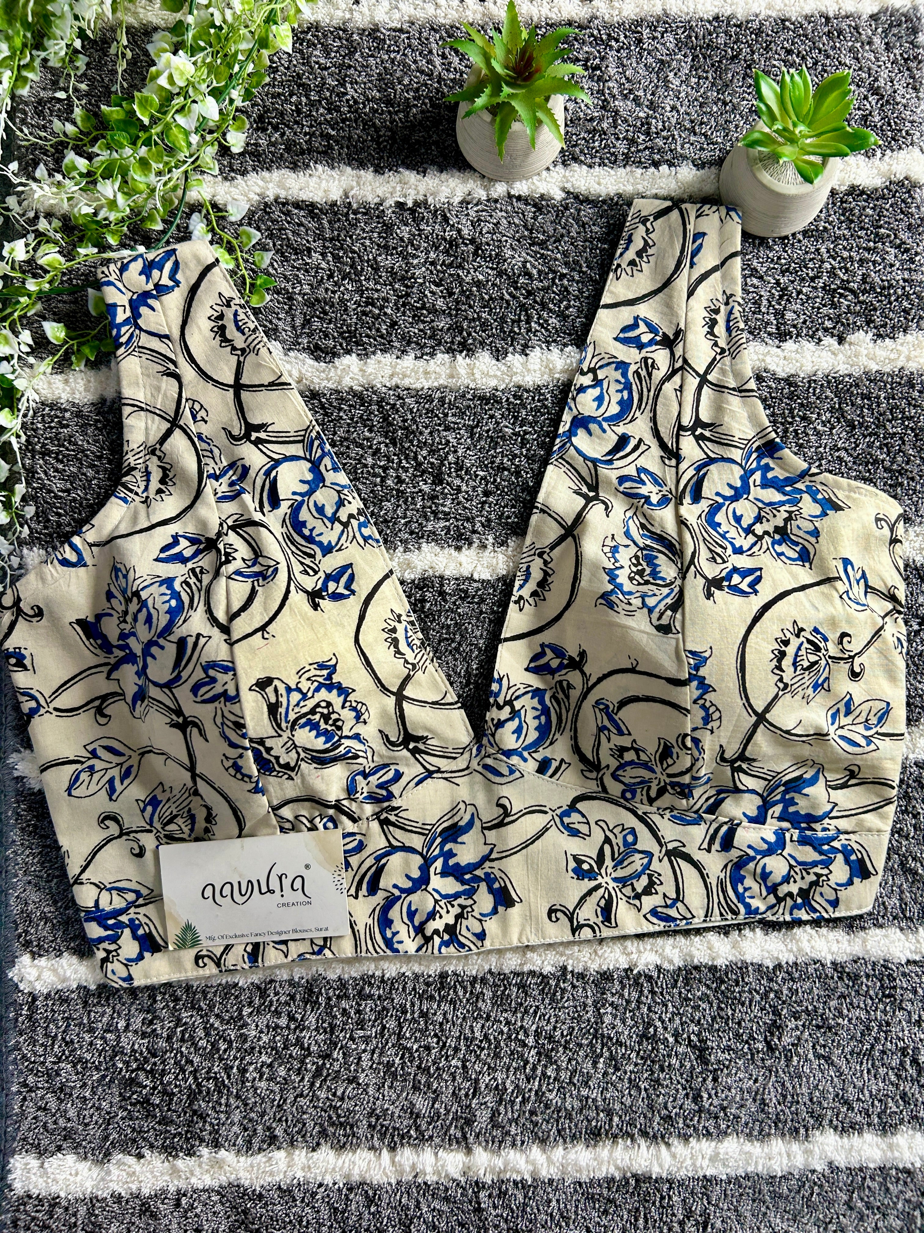 Ajrakh V Neck