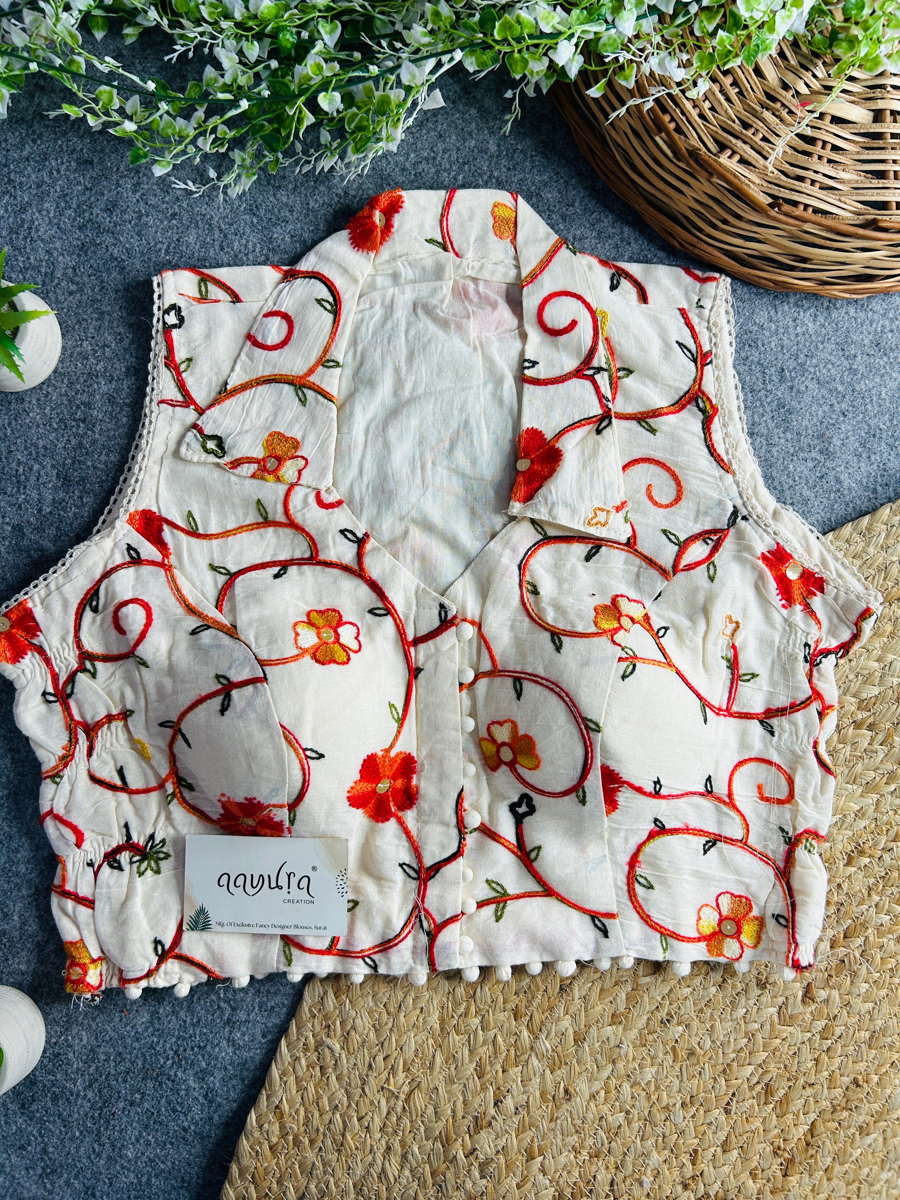 Khadi Stretchable Blouse