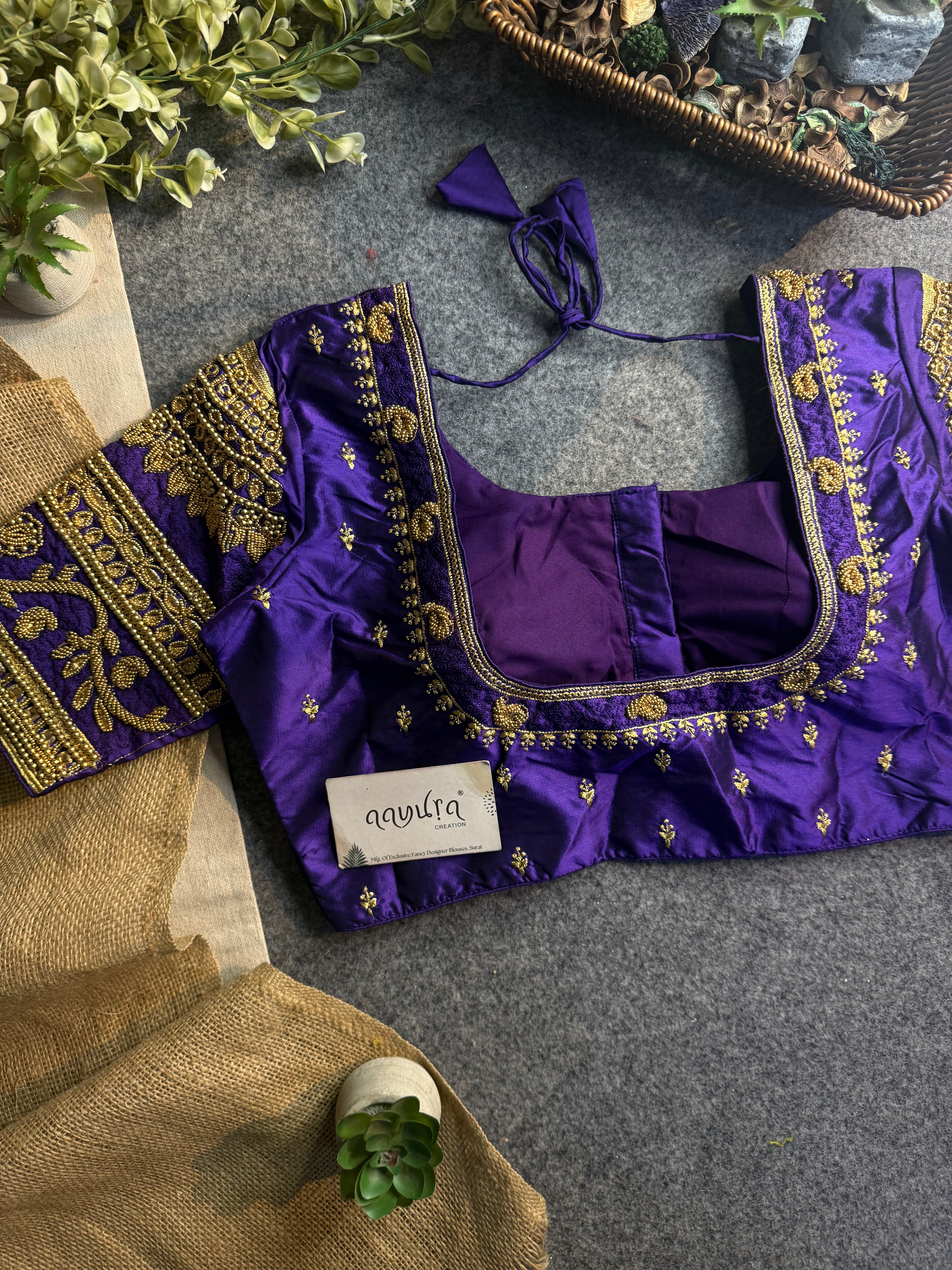 Rajwada Aari Jari Silk Blouse