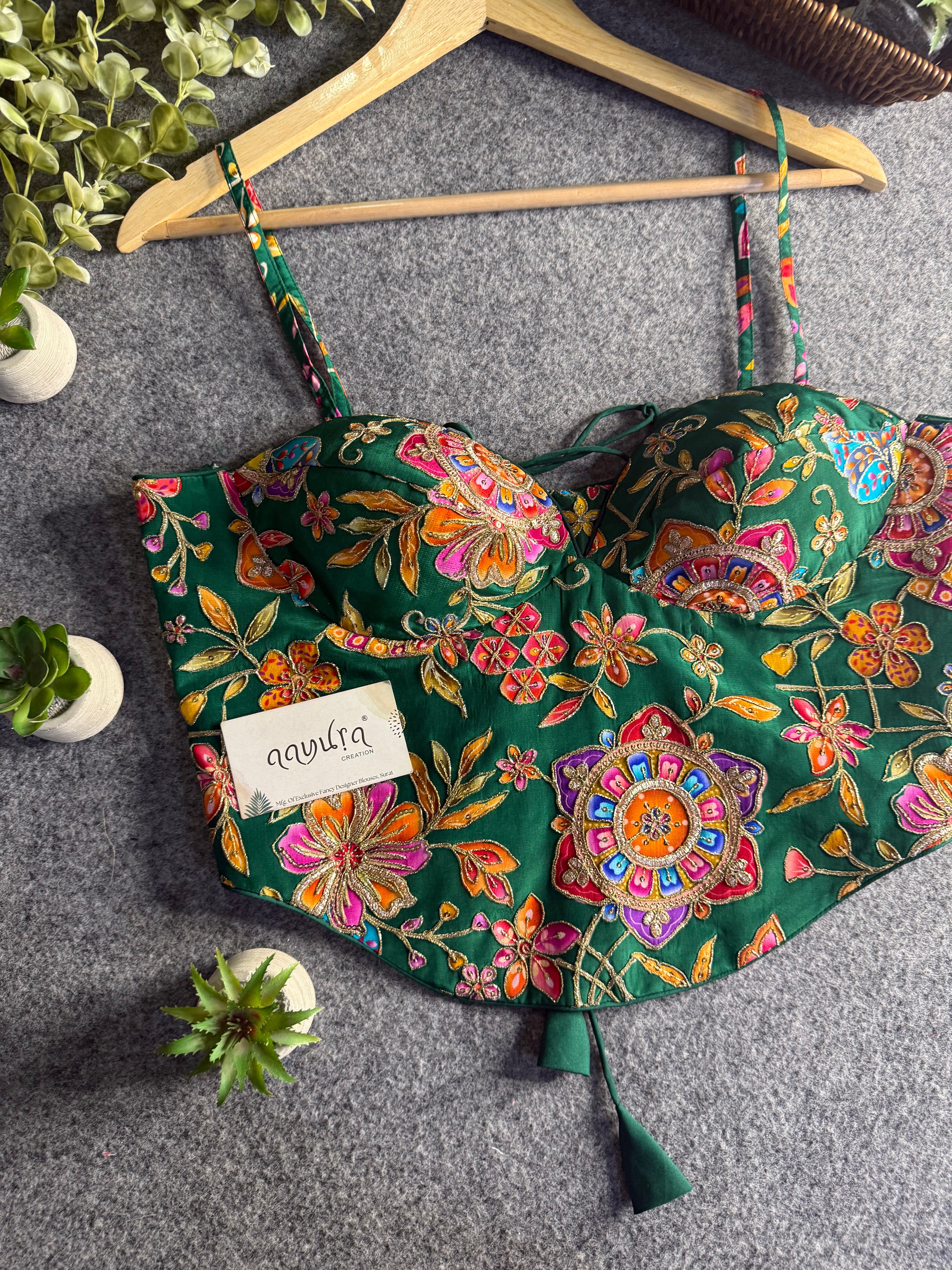 Aavya Luxe Crepe Silk Co-Ord Blouse