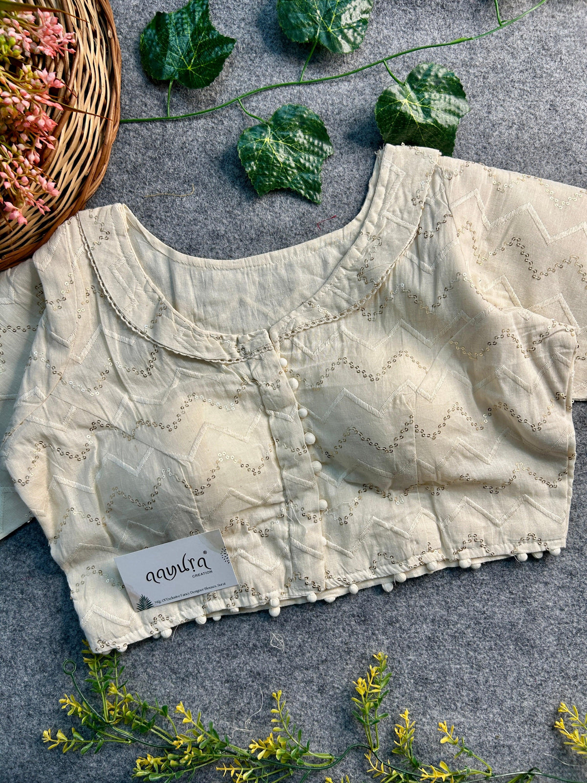 Cotton Collar Blouse