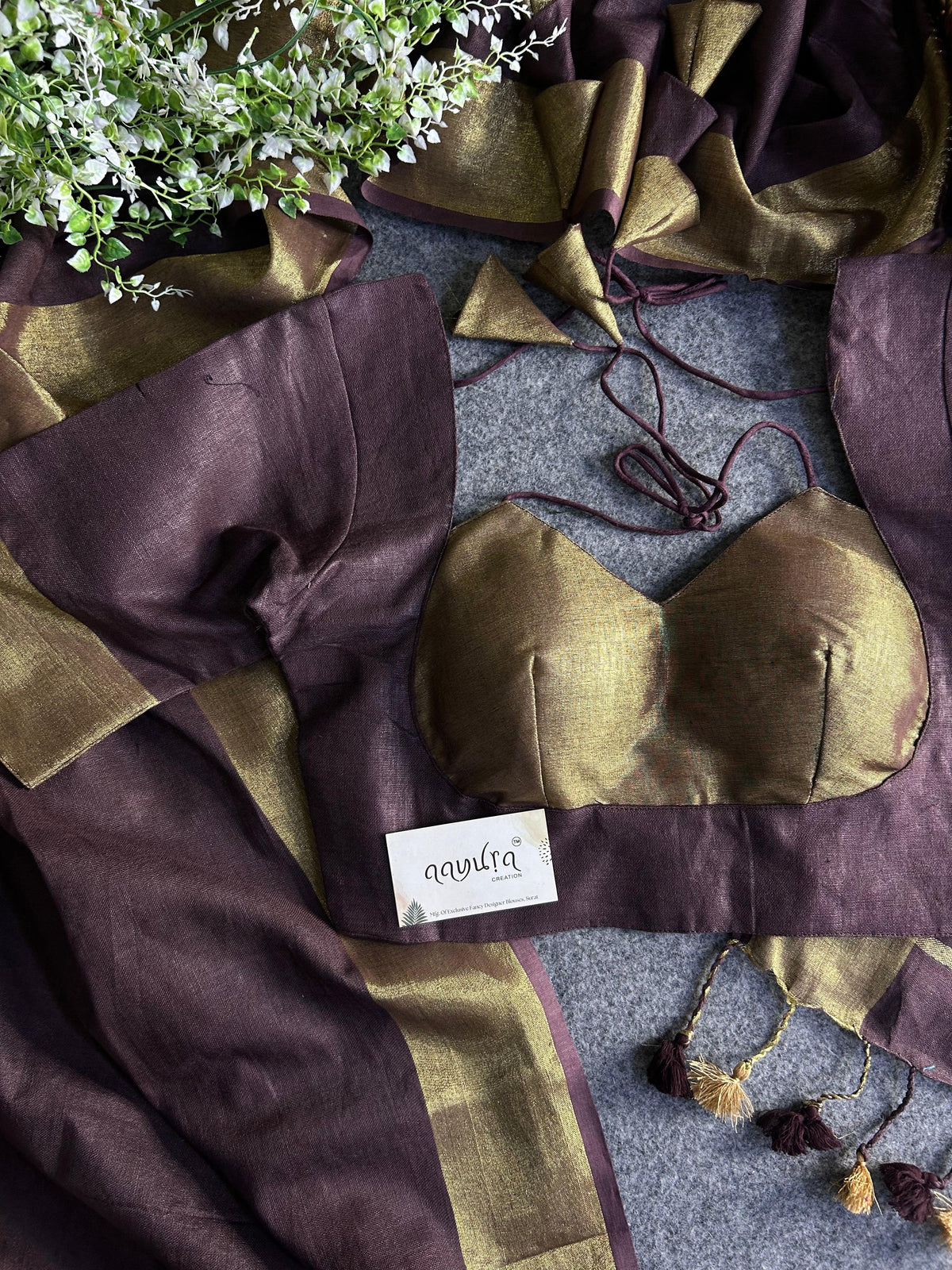 Handwoven Linen Grace Saree