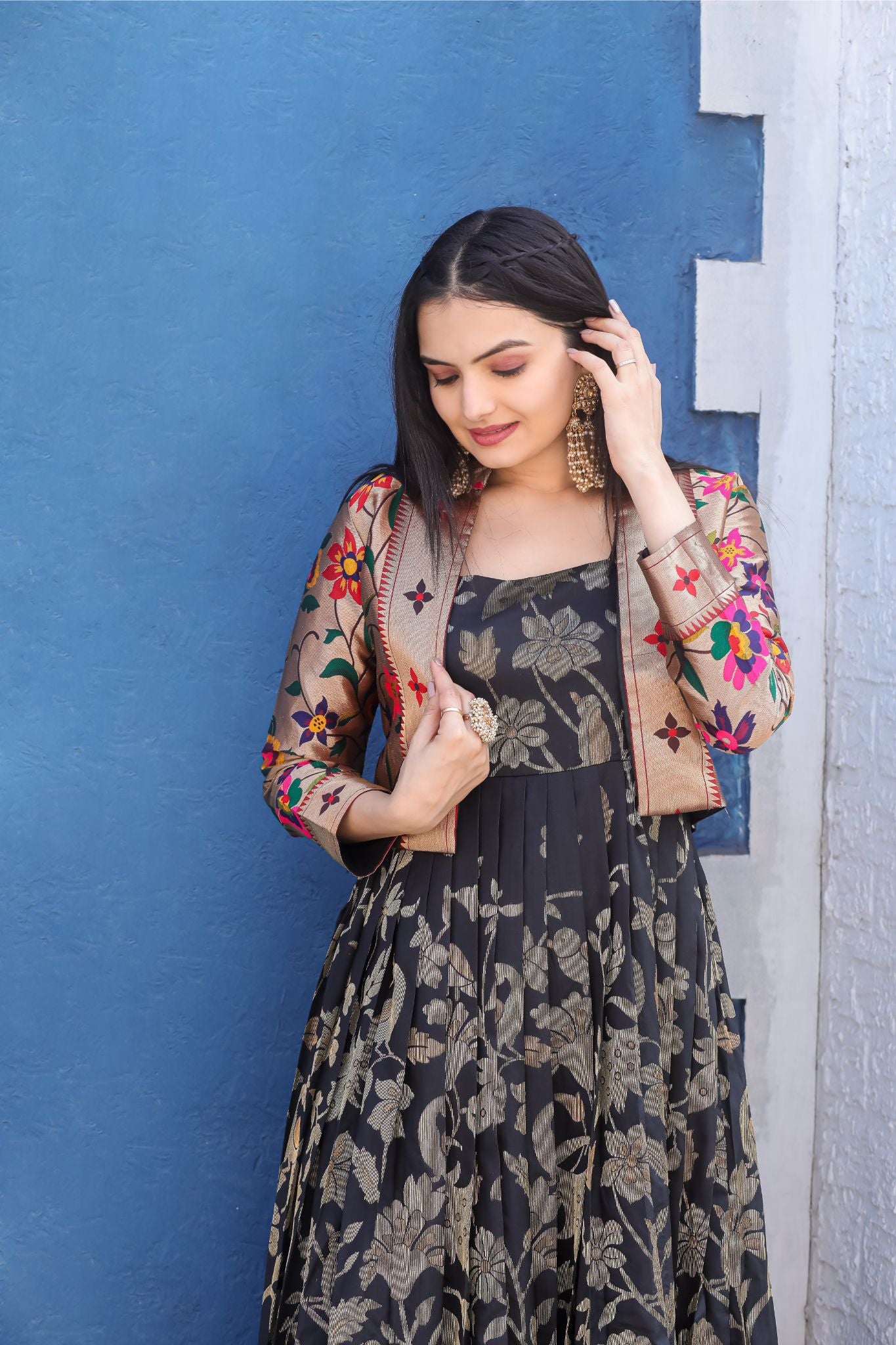 formal & gown paithani dress for women Hansmukti