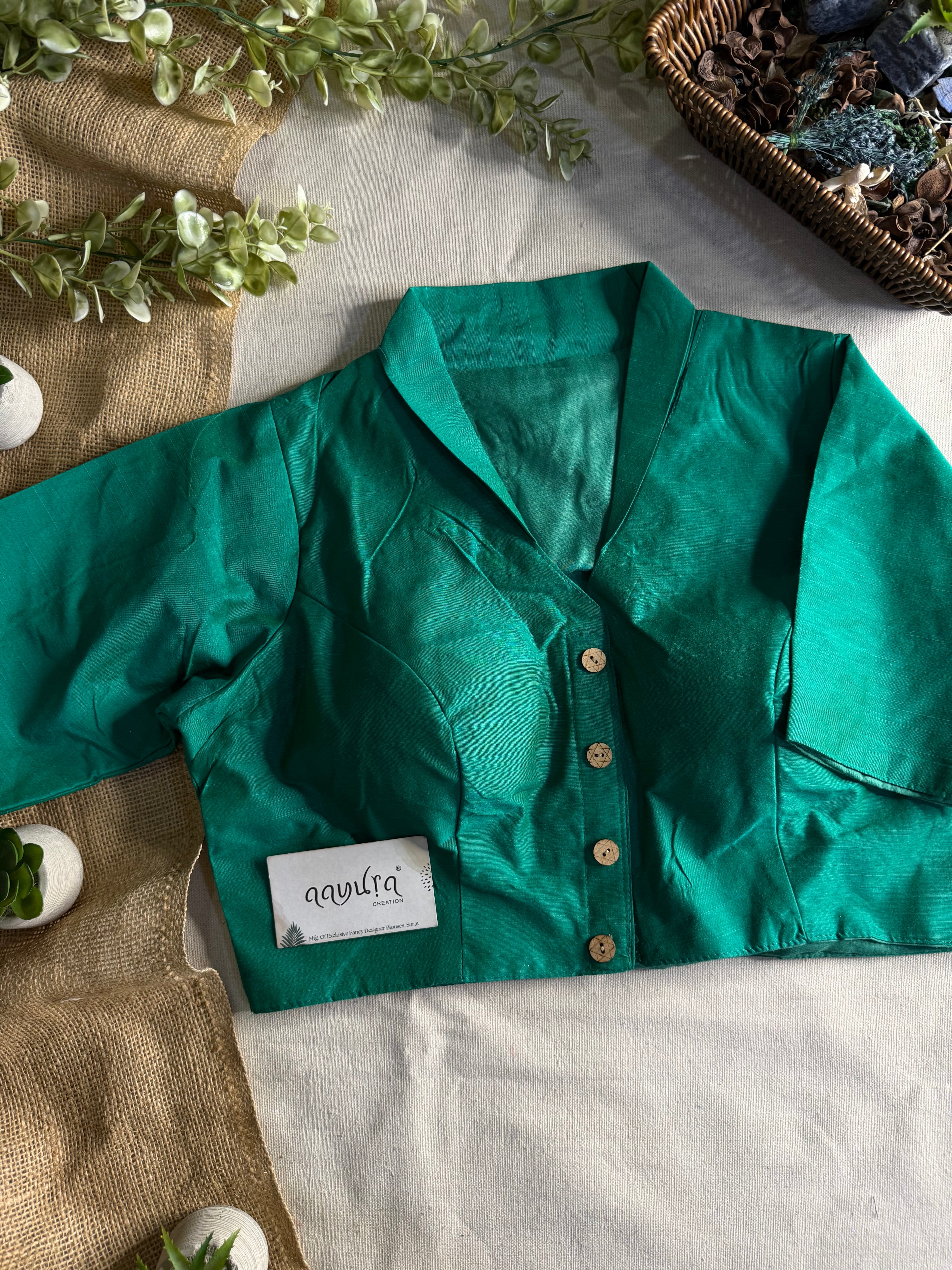 Banglori Cotton Coller Neck Blouse