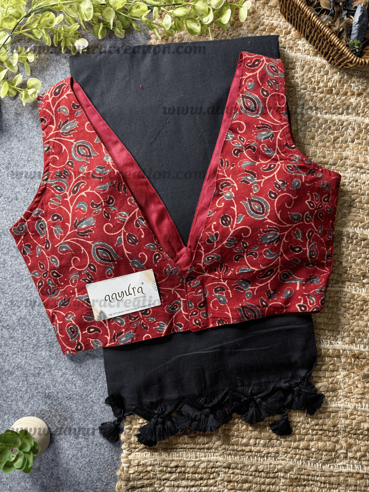 Ajrakh Vibe – Cotton Grace Combo