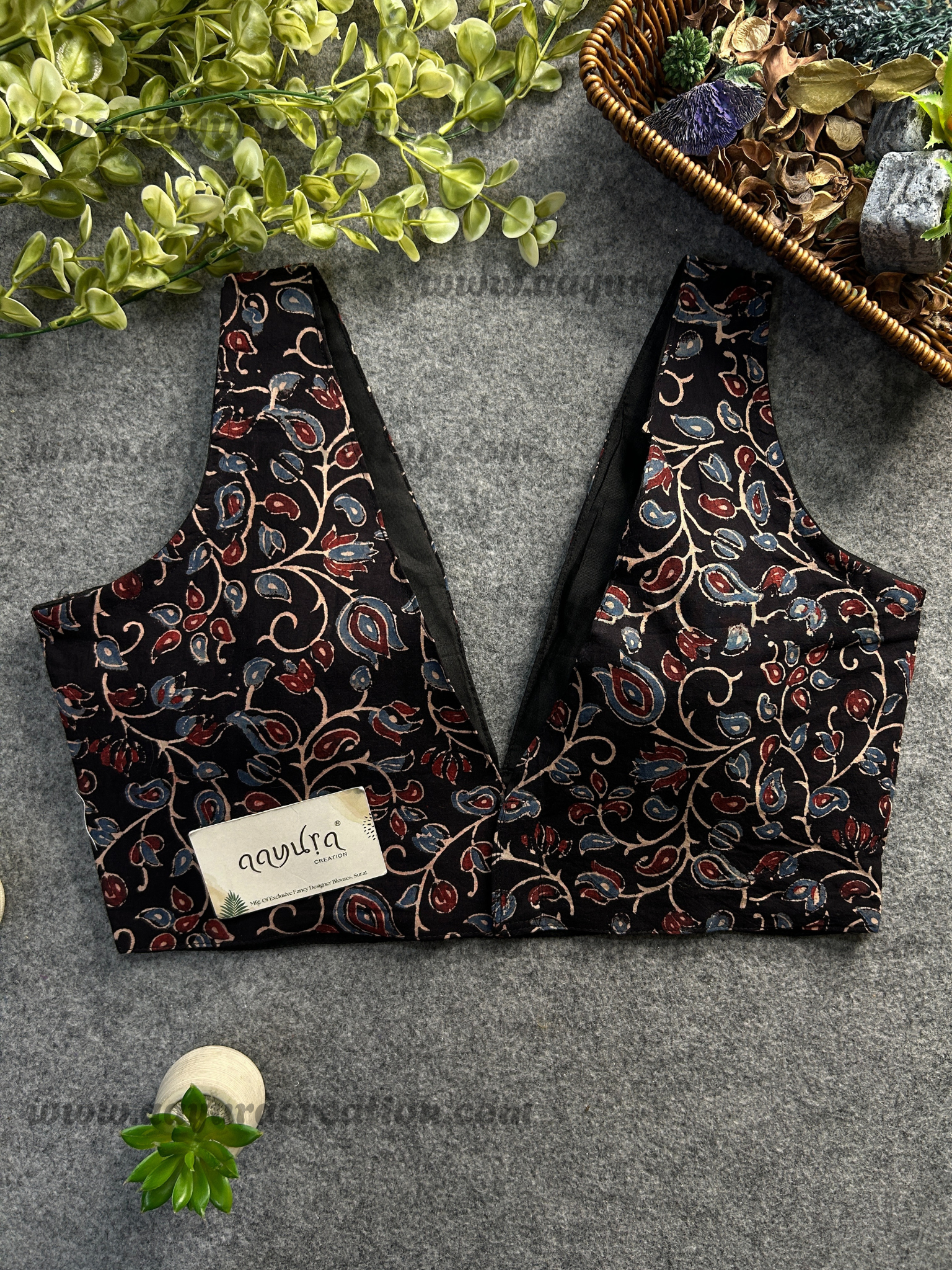 Ajrakh V Neck