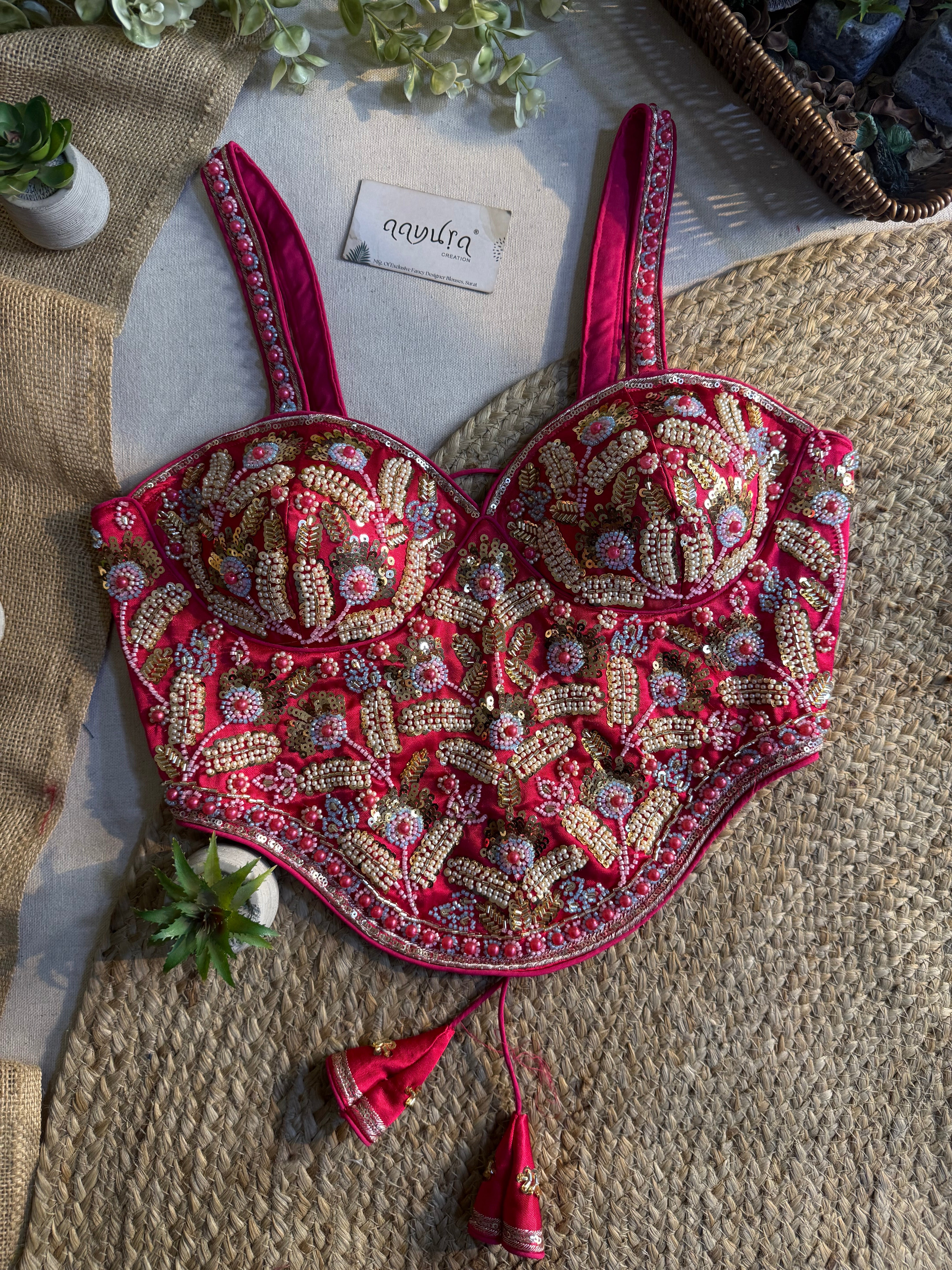 Aarvika Handcrafted Silk Co-Ord Blouse