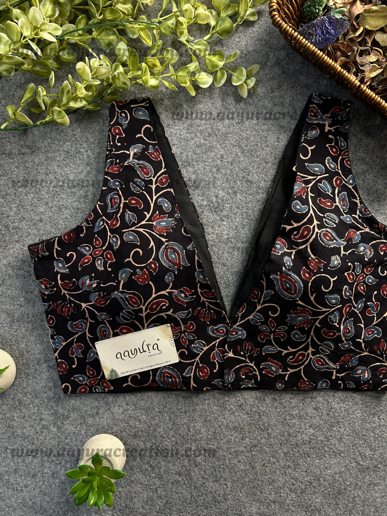 Ajrakh V Neck