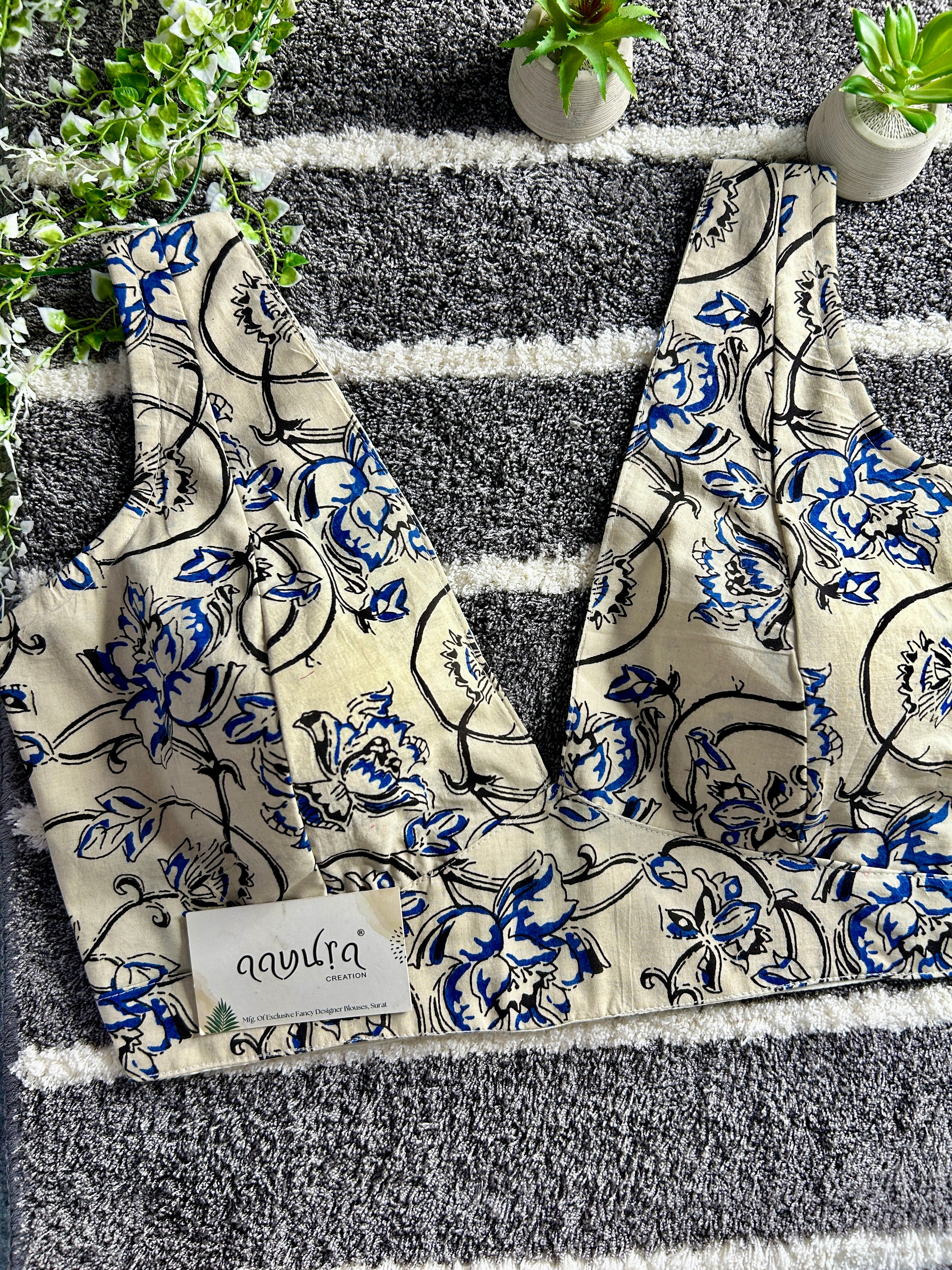 Ajrakh V Neck