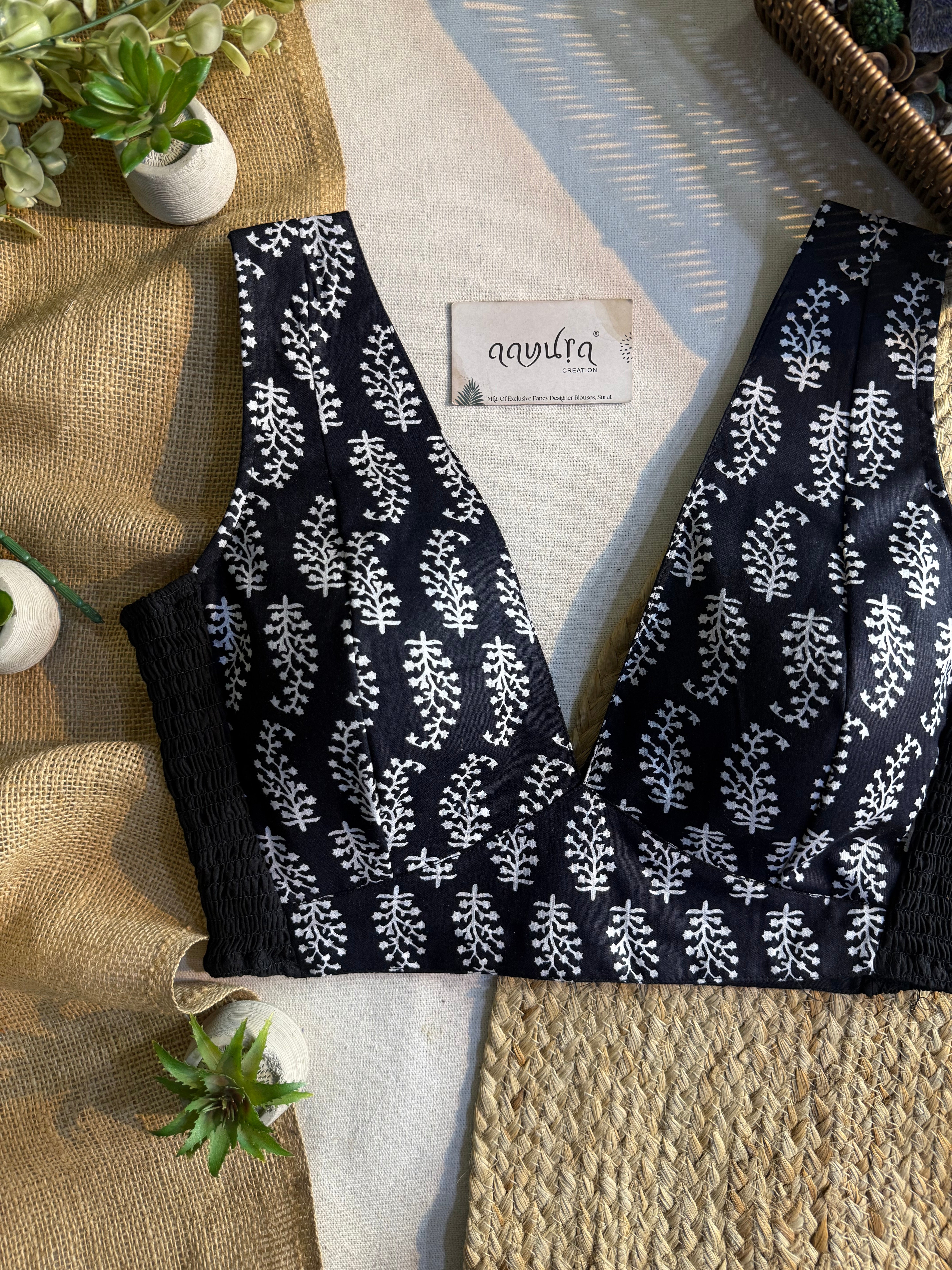 Comfort Fit V Neck Blouse