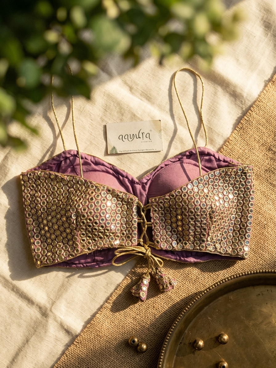 Glam Mirror Strap Blouse