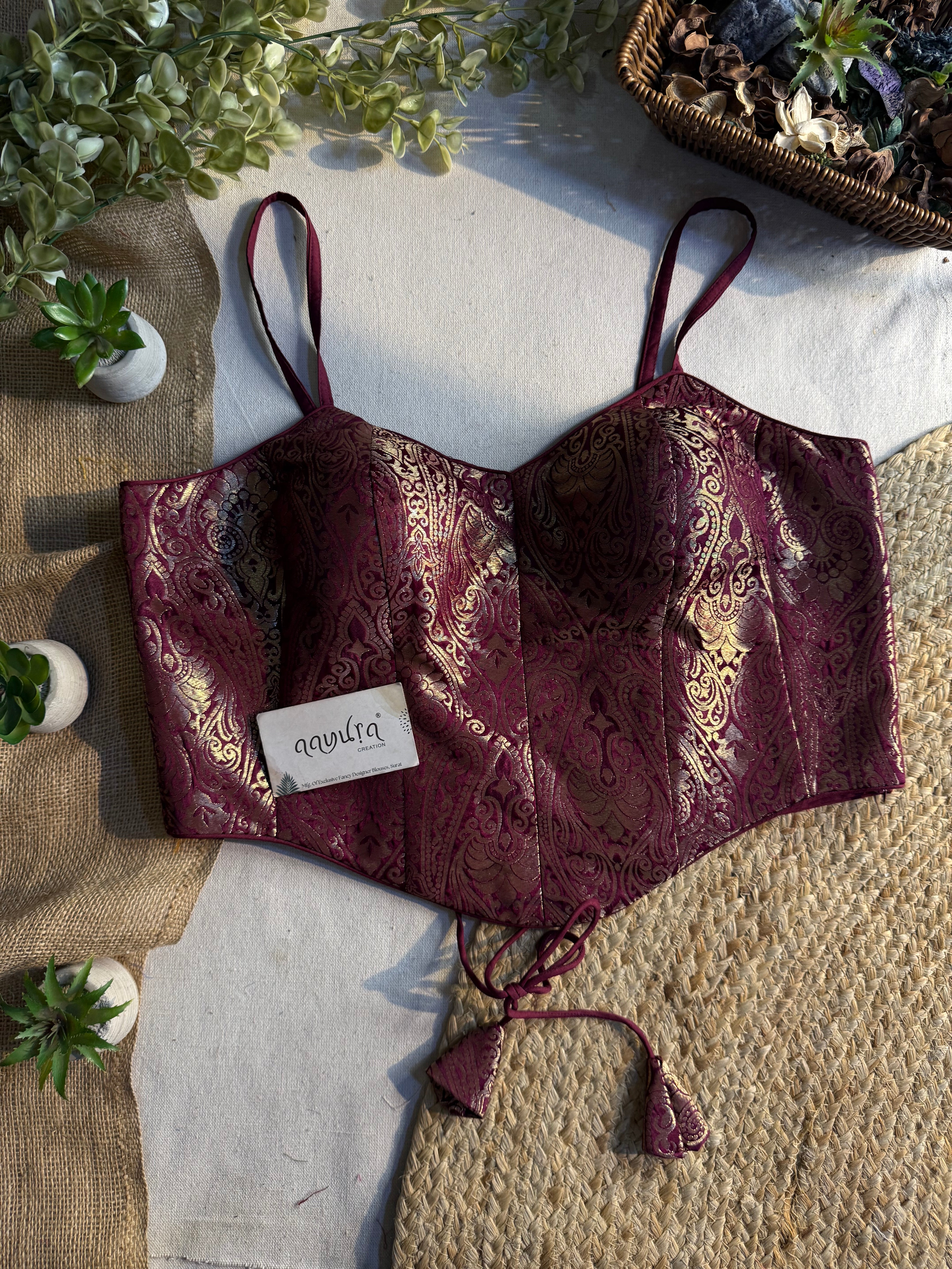 Banarasi Backless Blouse