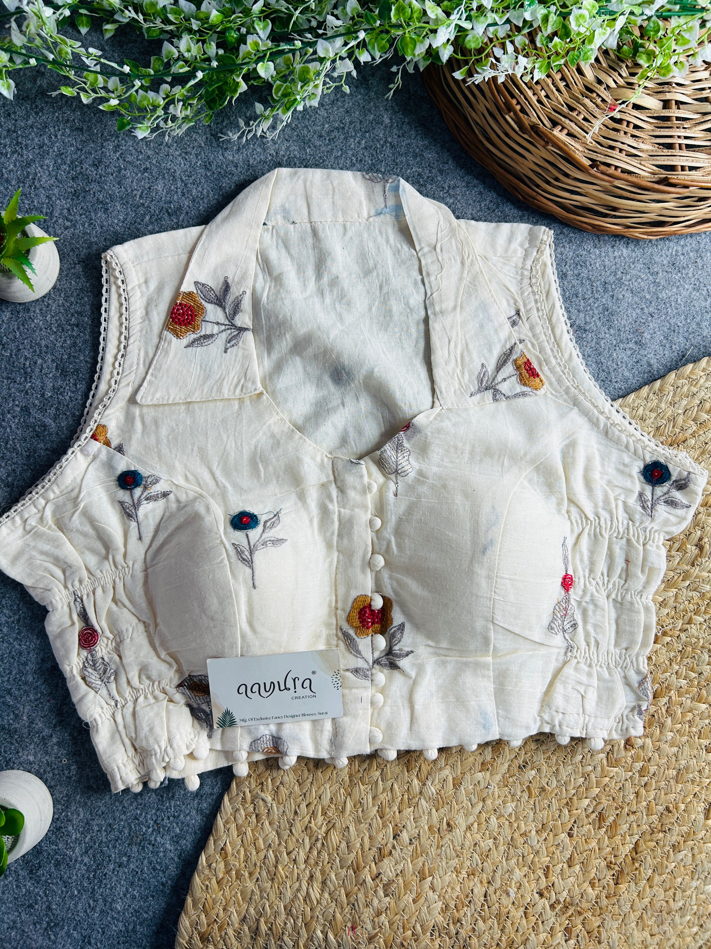 Khadi Stretchable Blouse