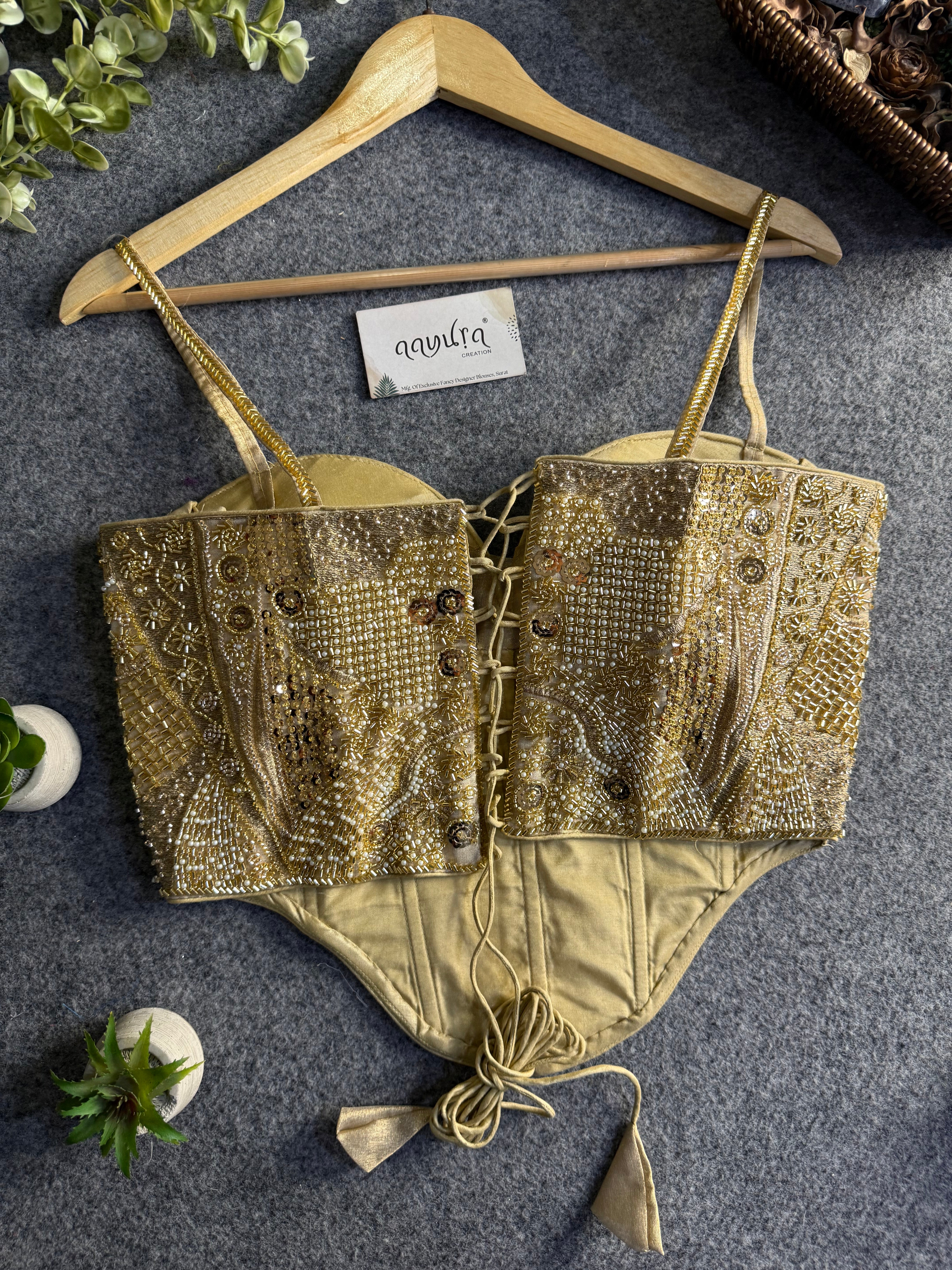 Luxe Silk Handcrafted Co-ord Blouse