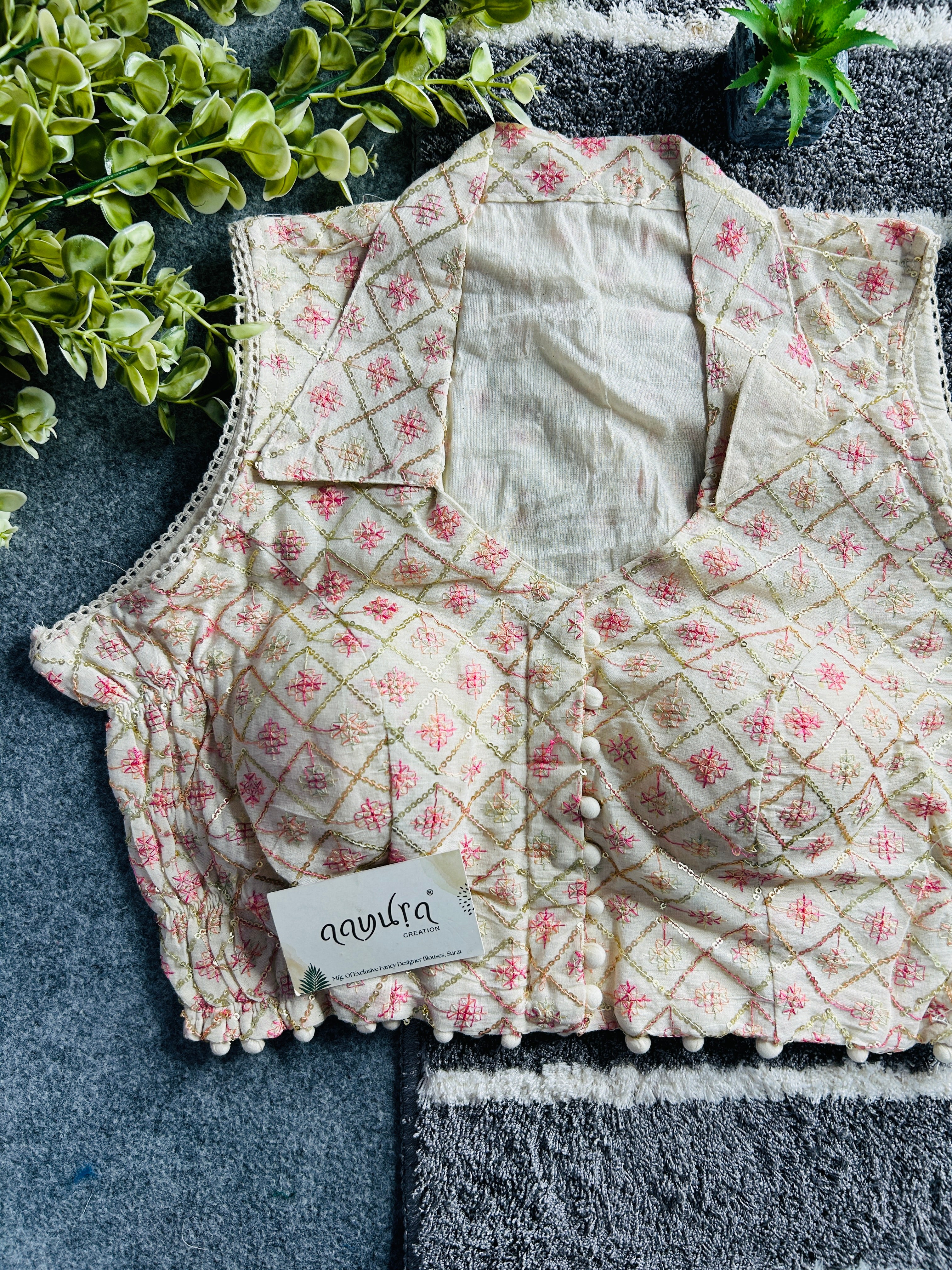 Khadi Stretchable Blouse