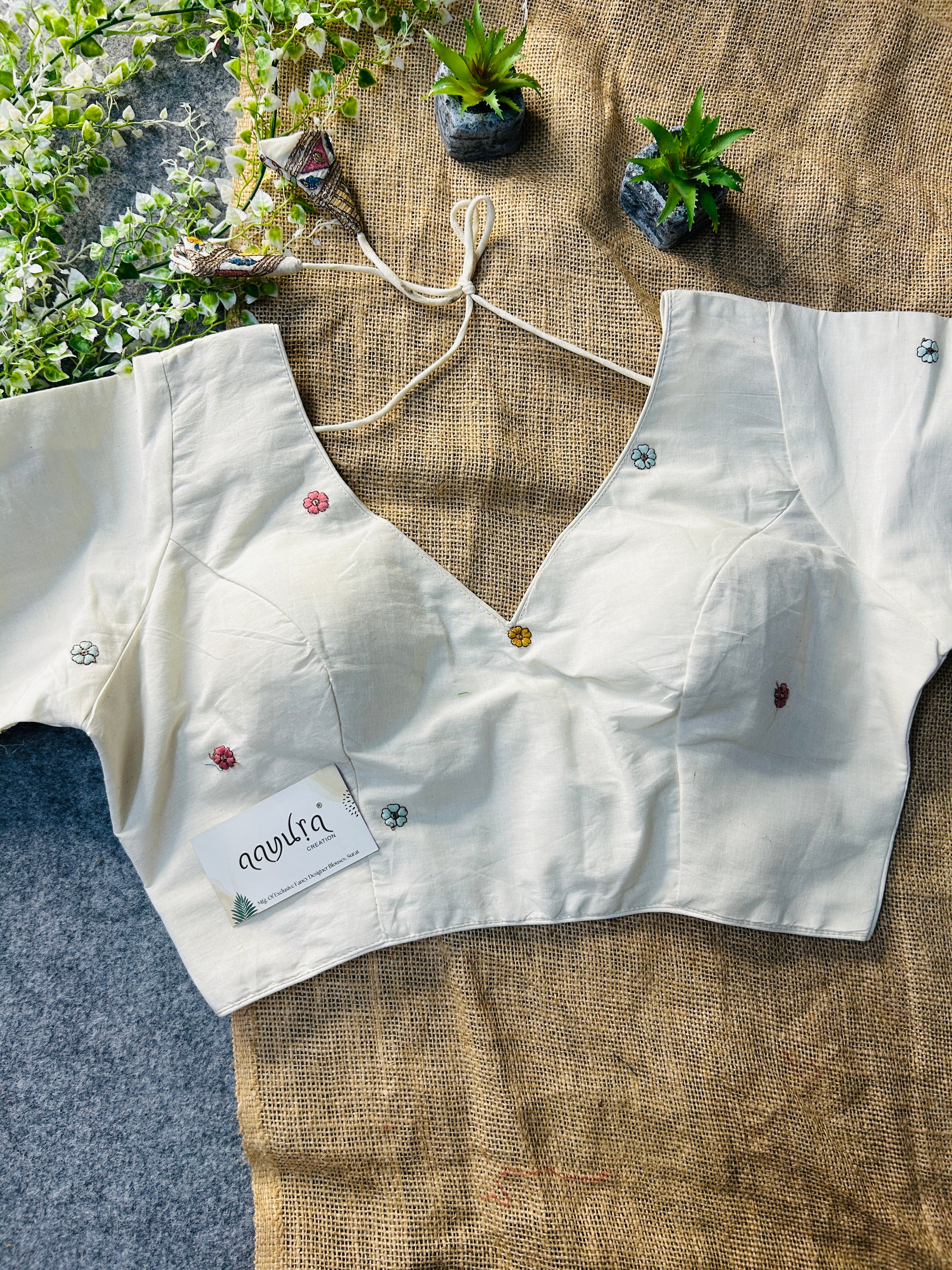 Embroidery Cotton Blouse