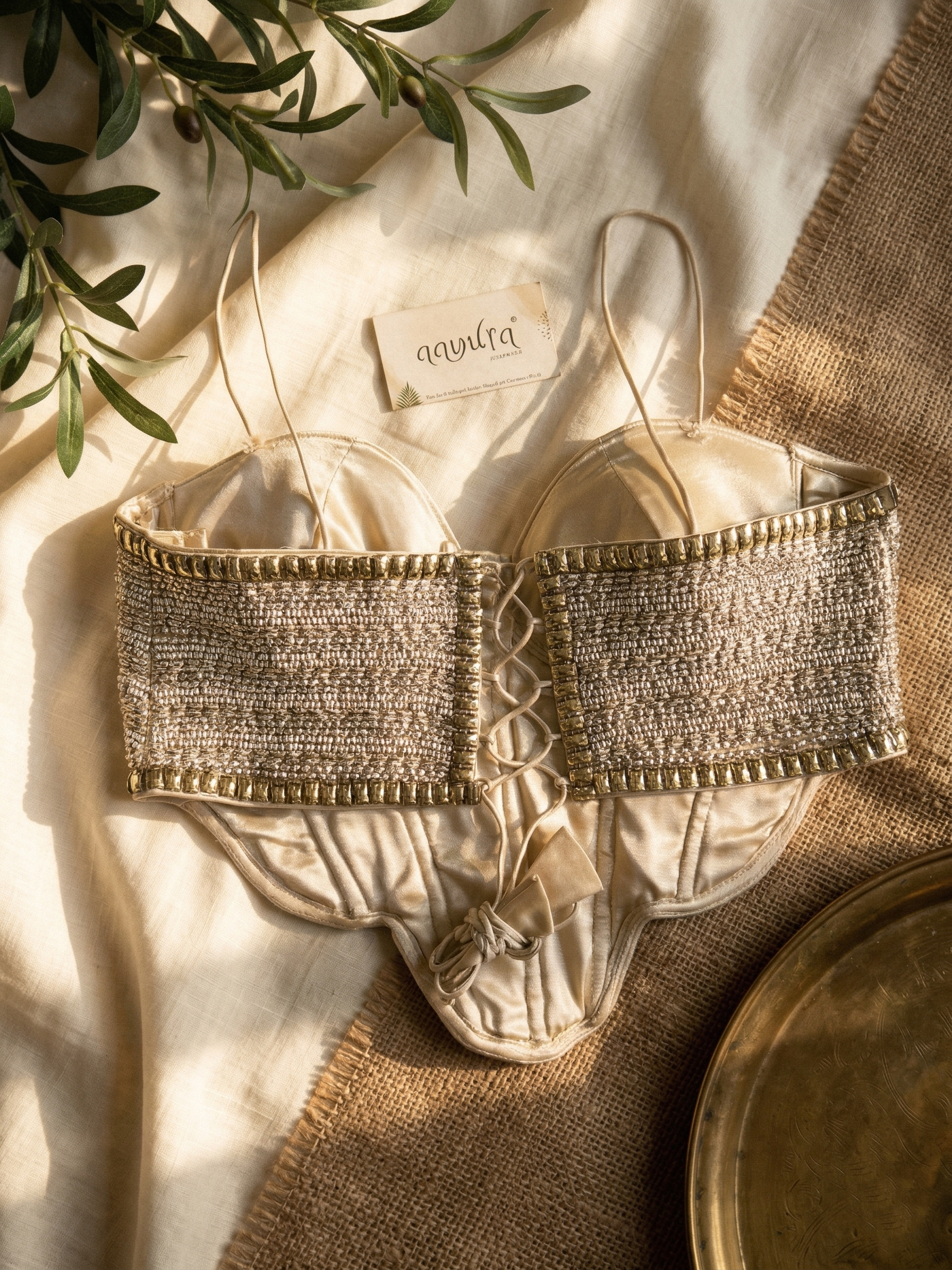 Elina Luxe Silk Handwork Blouse