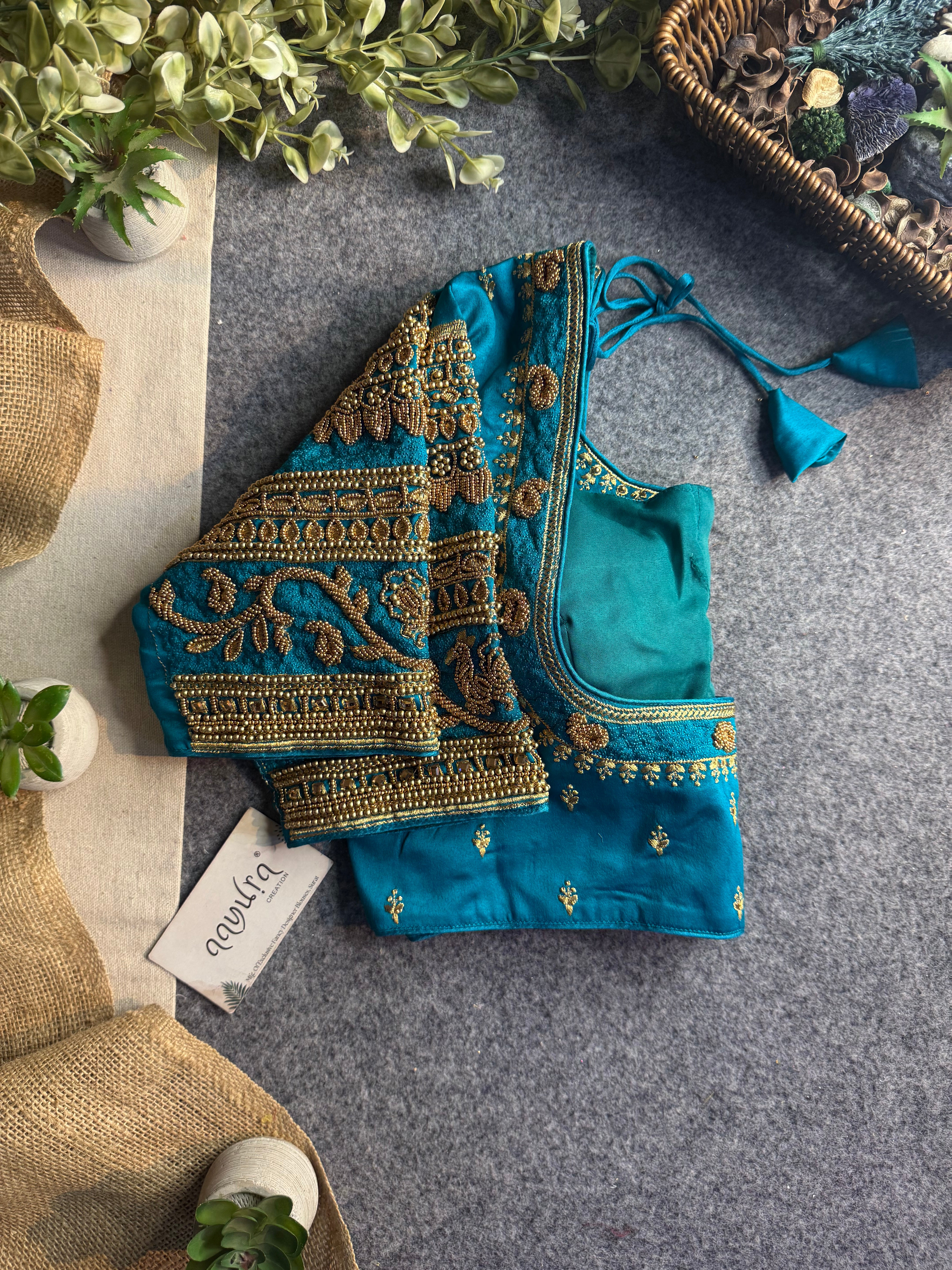 Rajwada Aari Jari Silk Blouse