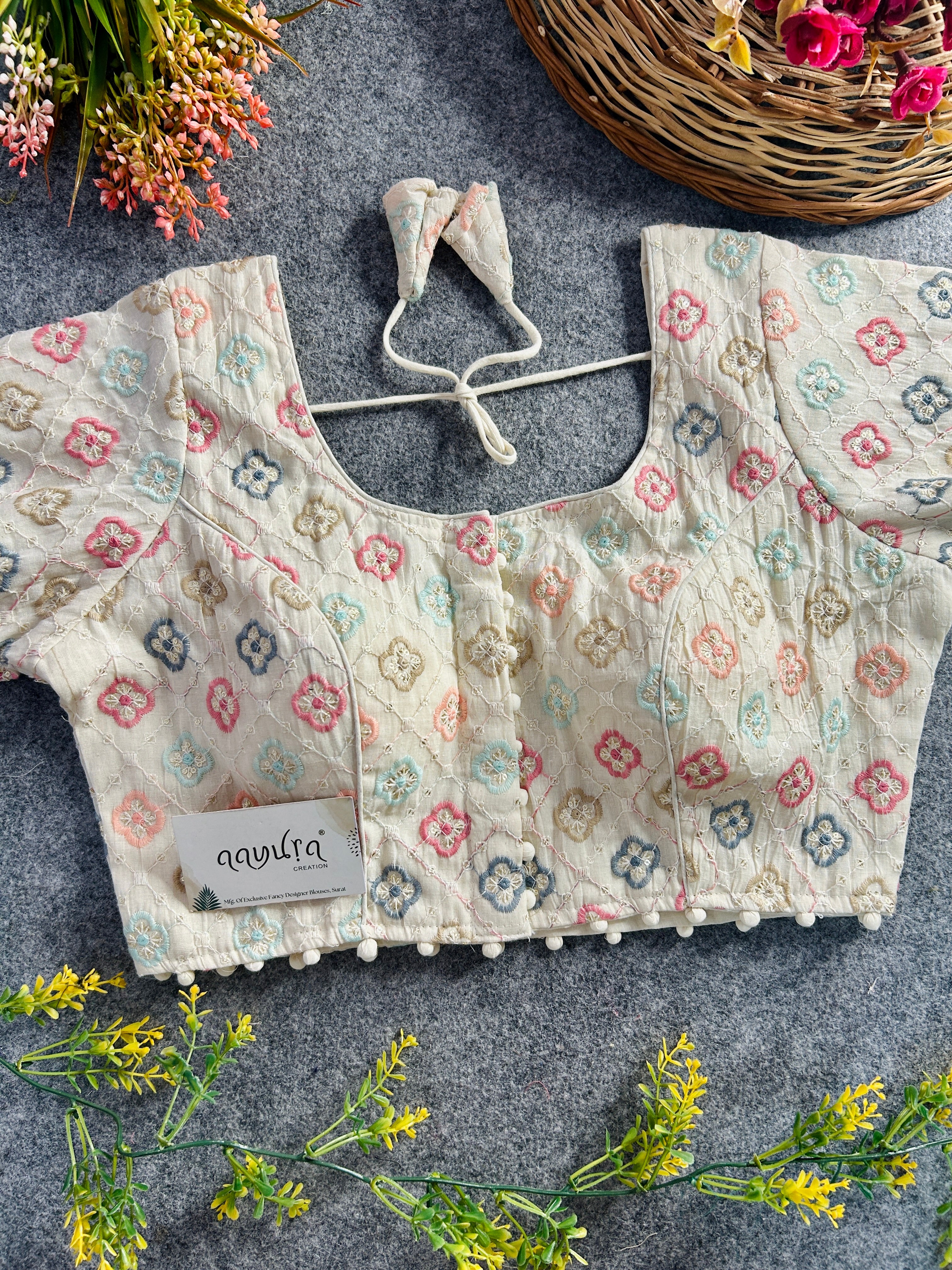 Threaded Heritage Khadi Blouse