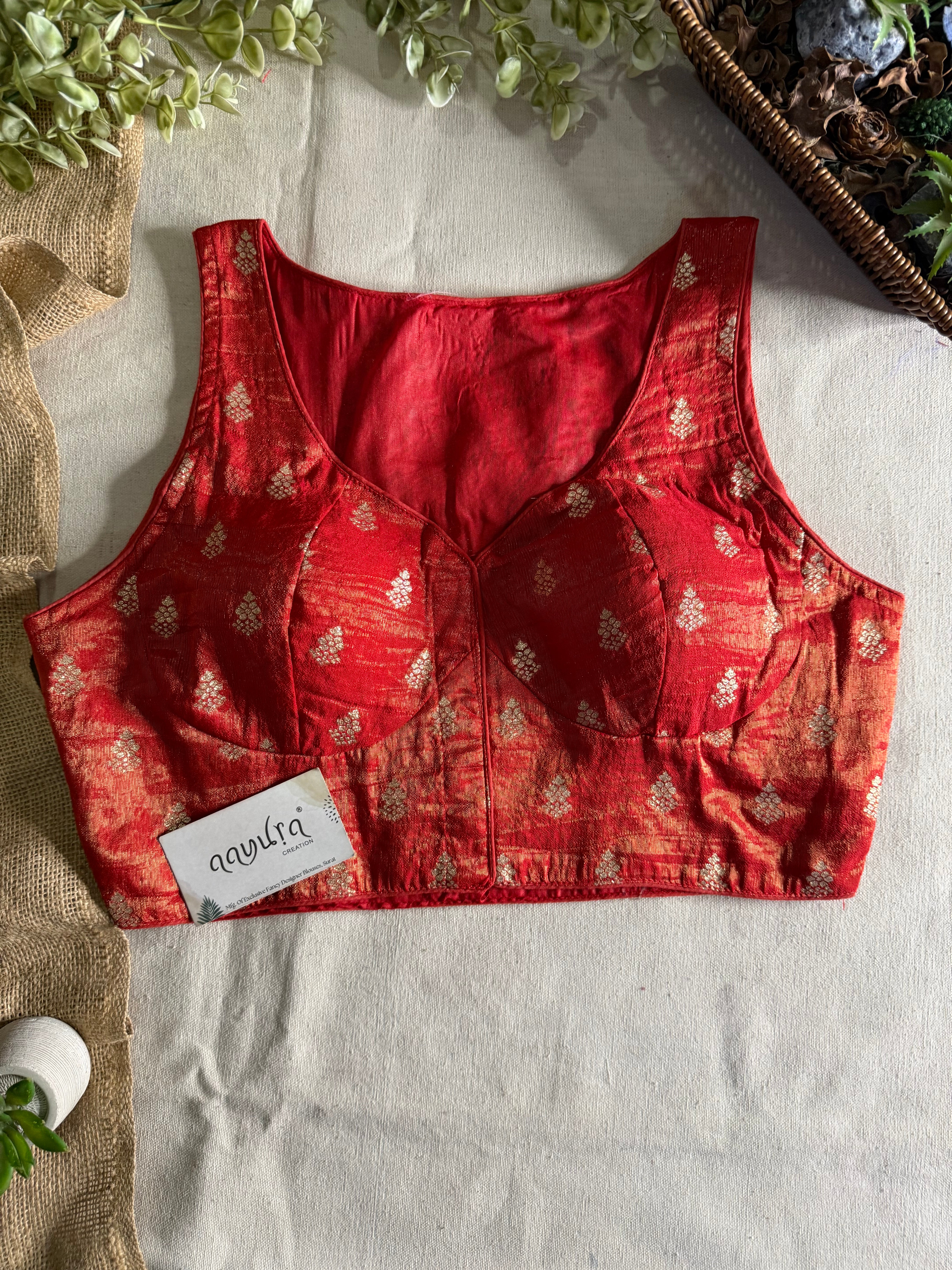 Heritage Banarasi Silk Multi-Thread Work Blouse