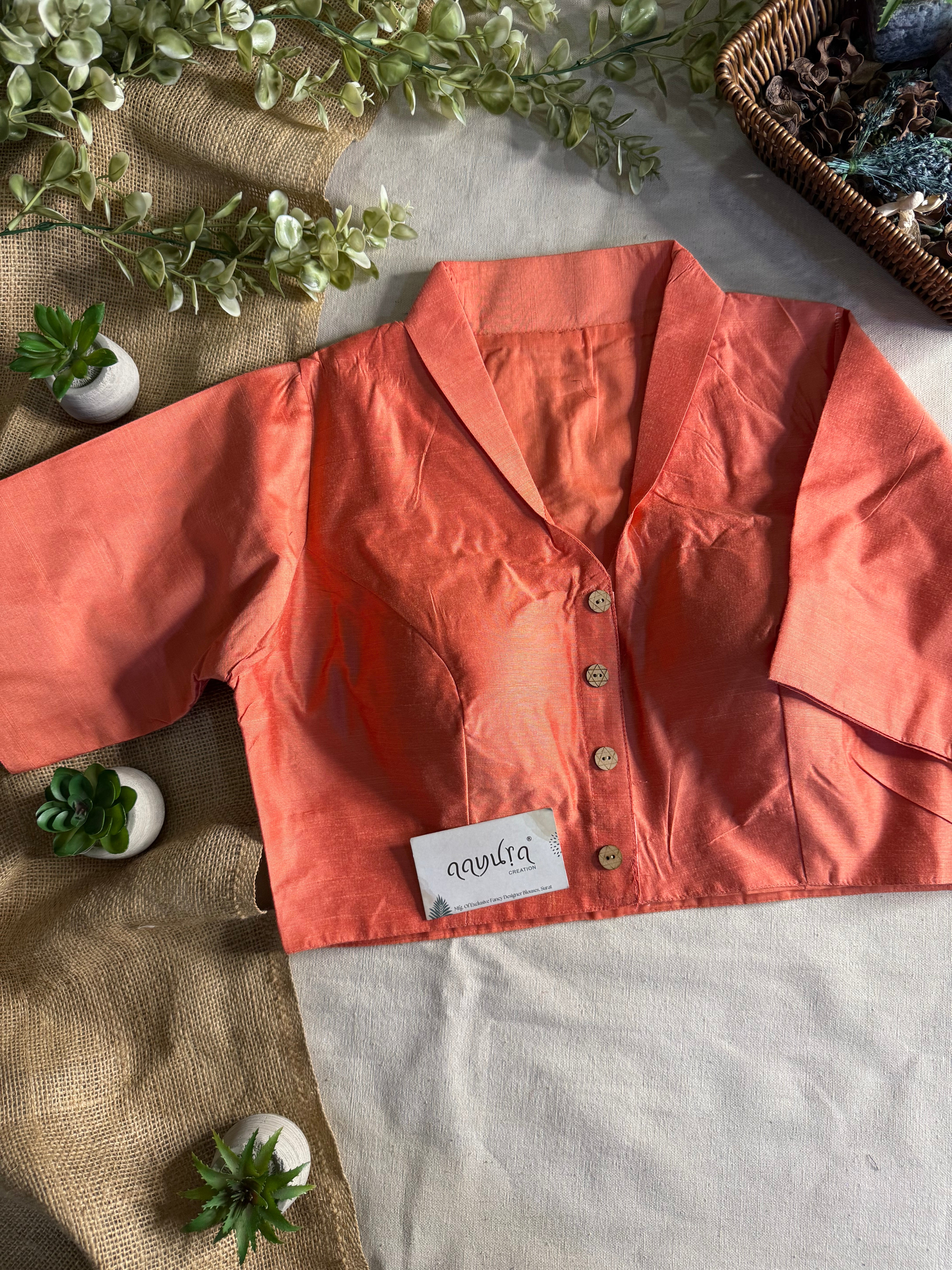 Banglori Cotton Collar Neck Blouse
