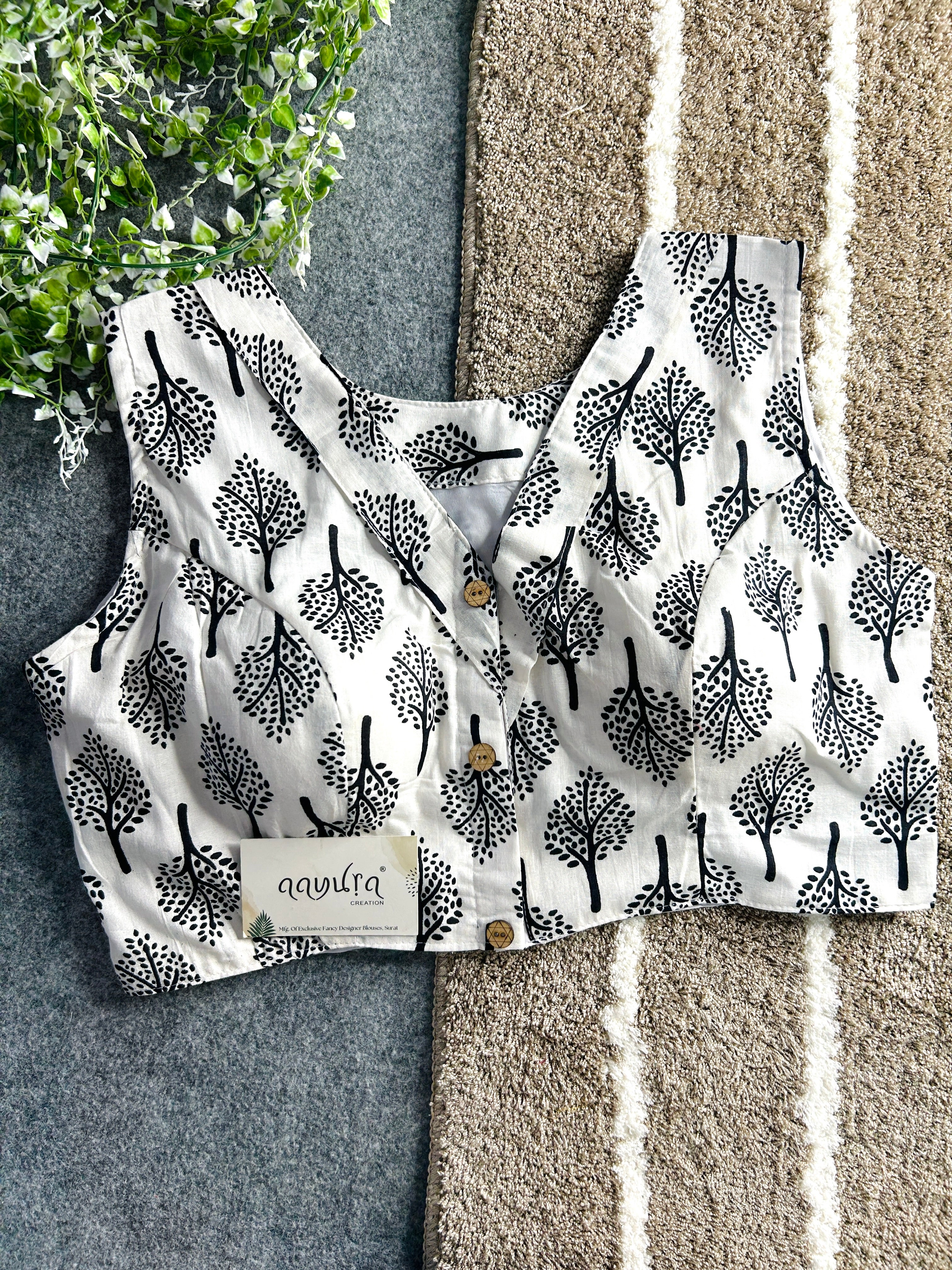 Cotton Coller Blouse