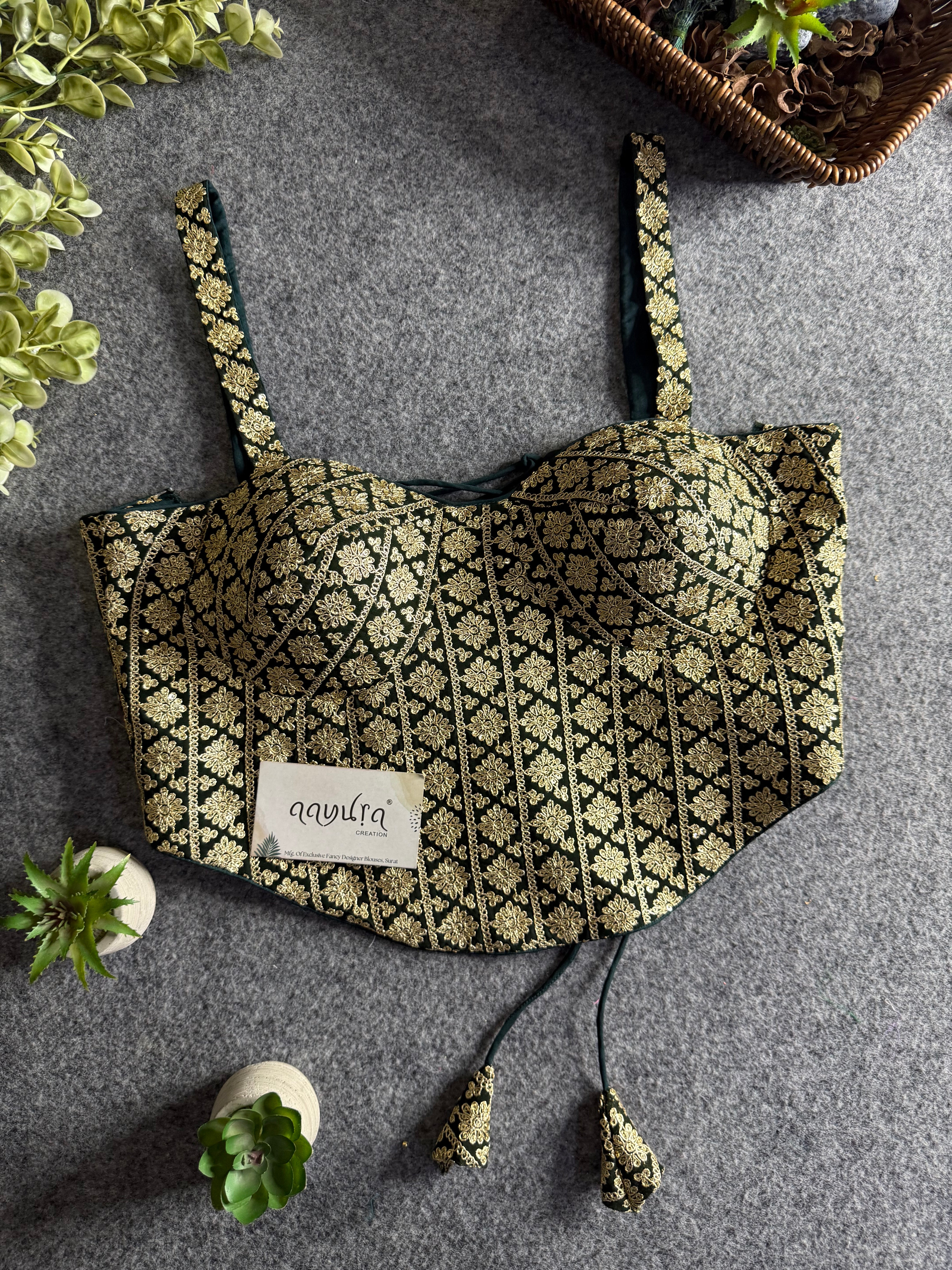 Zaira Georgette Backless Blouse