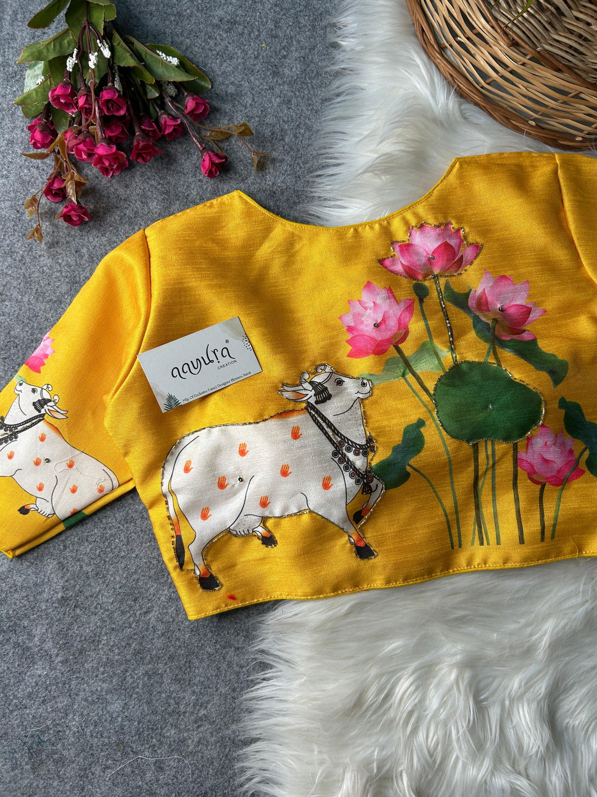 Cow Print Blouse