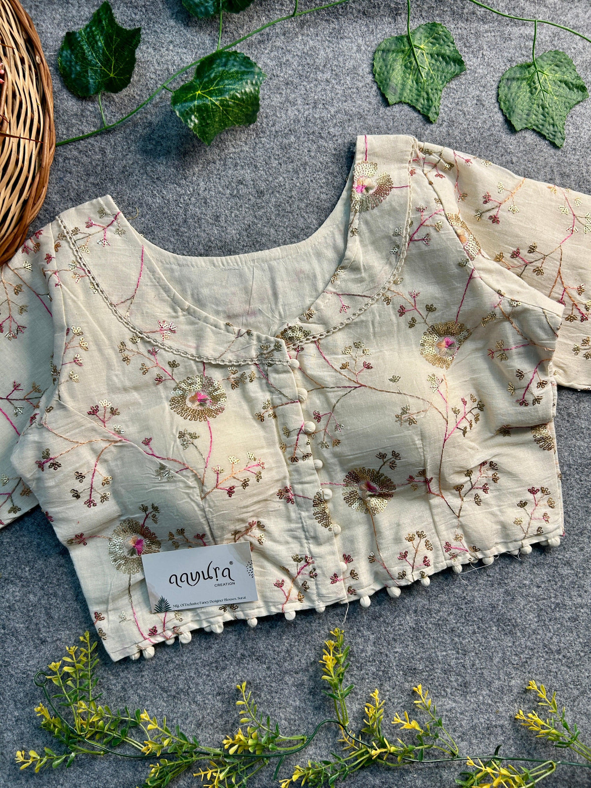 Cotton Coller Blouse