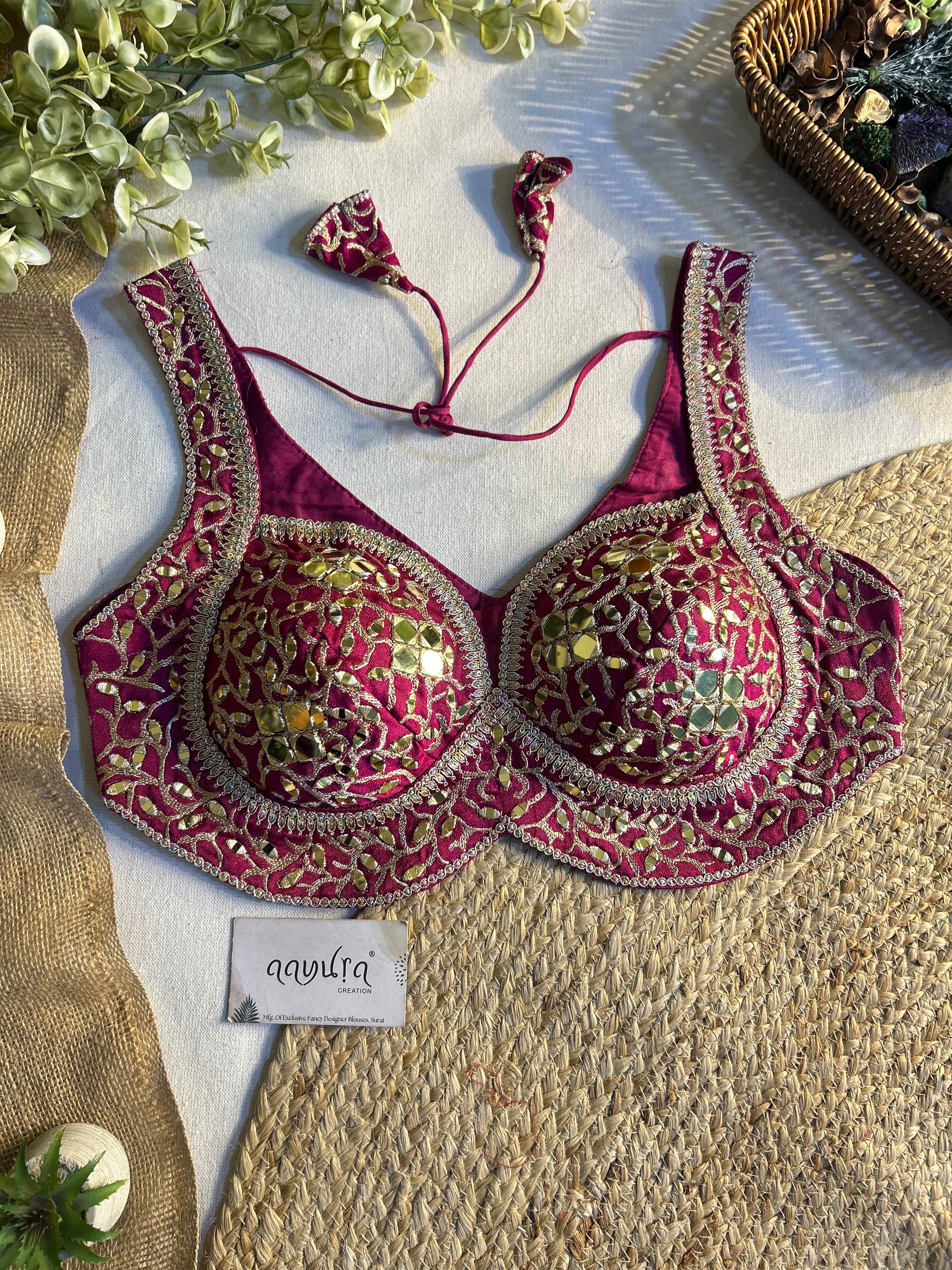 Gulnaar Mirror Designer Blouse