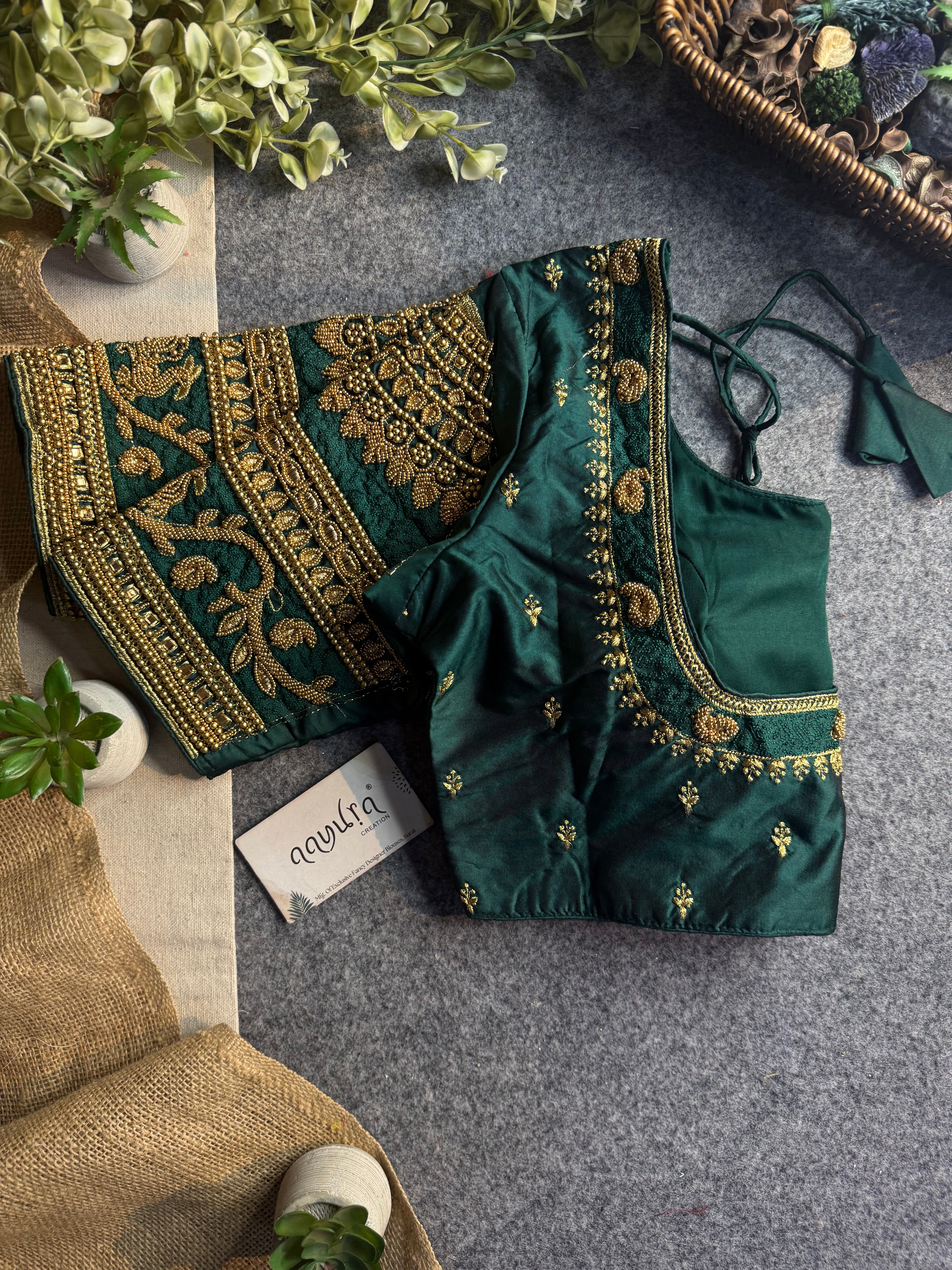 Rajwada Aari Jari Silk Blouse