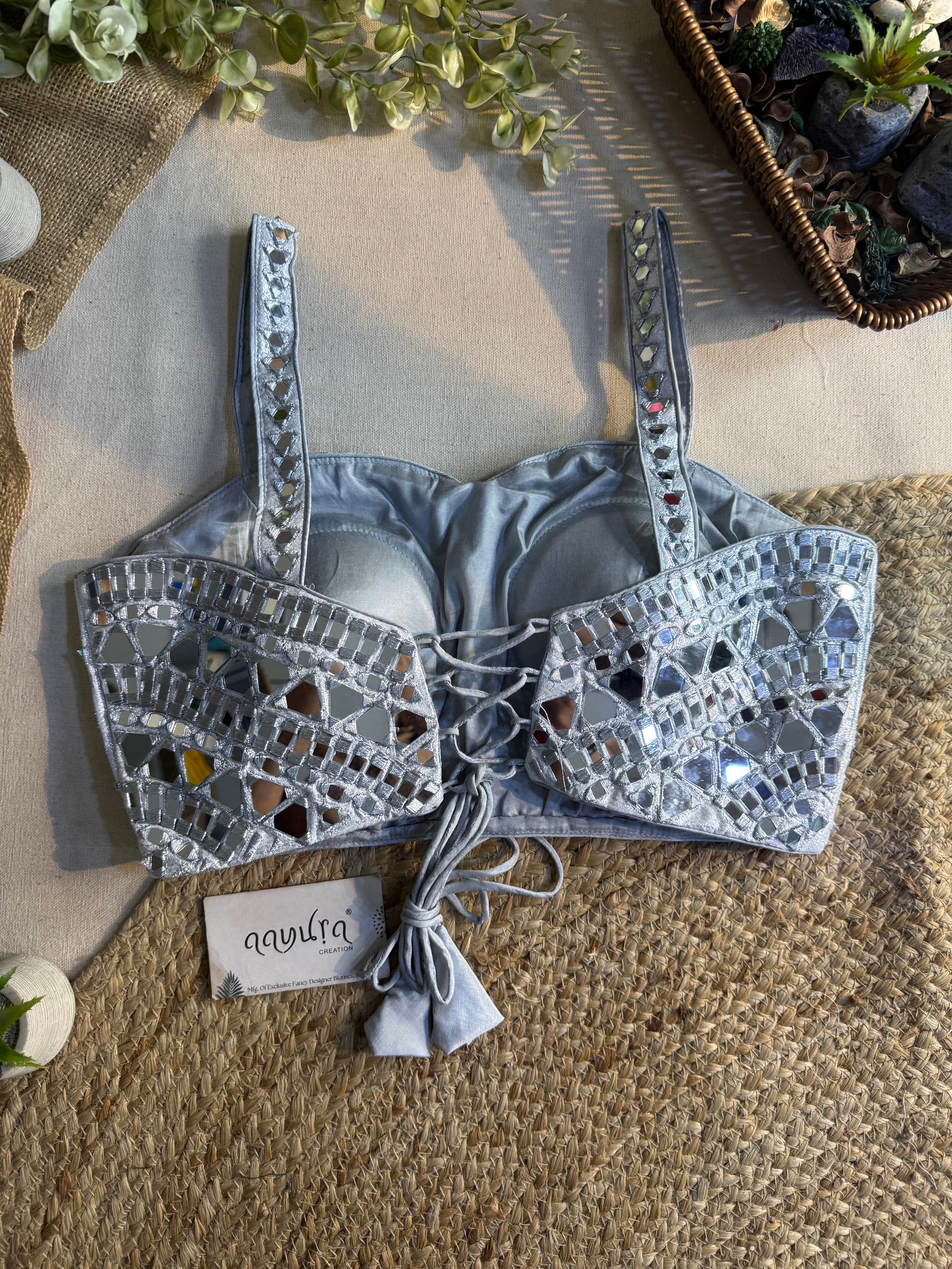 Zahira Mirror Work Blouse