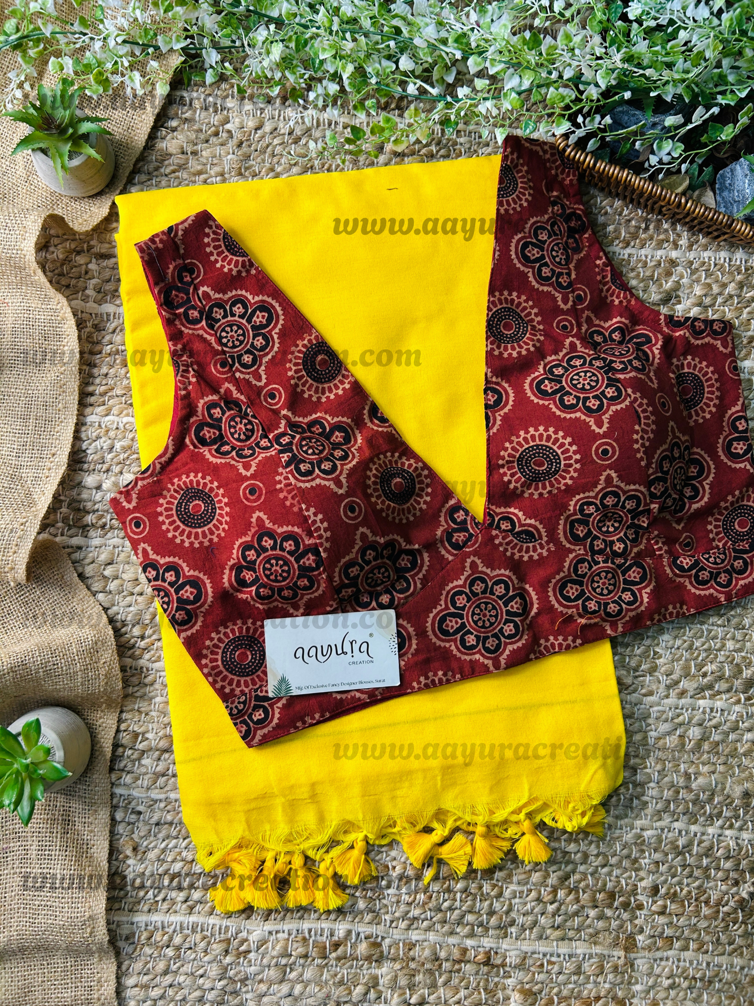 Ajrakh Vibe – Khadi Grace Combo