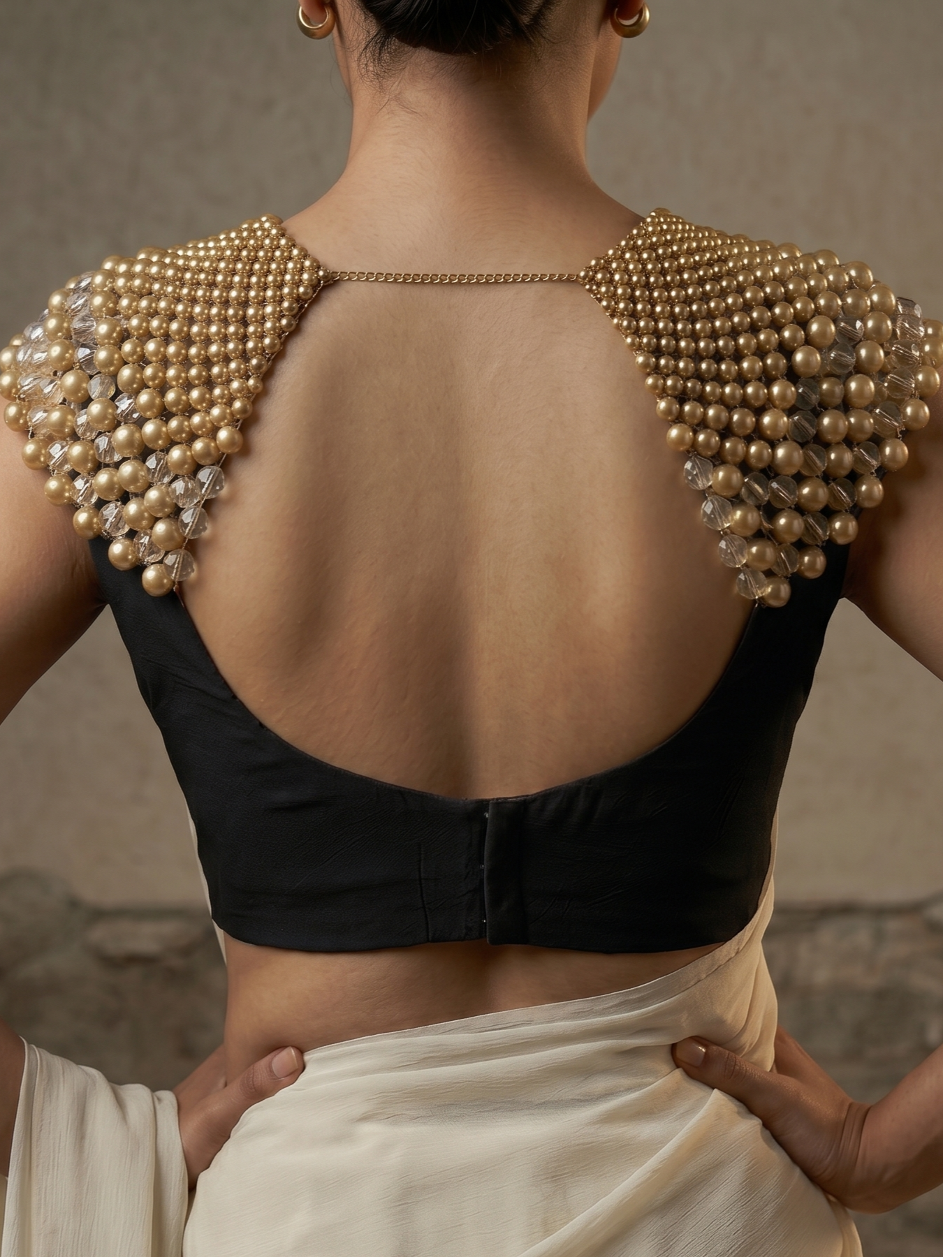 Luxury Moti Work Designer Kochi