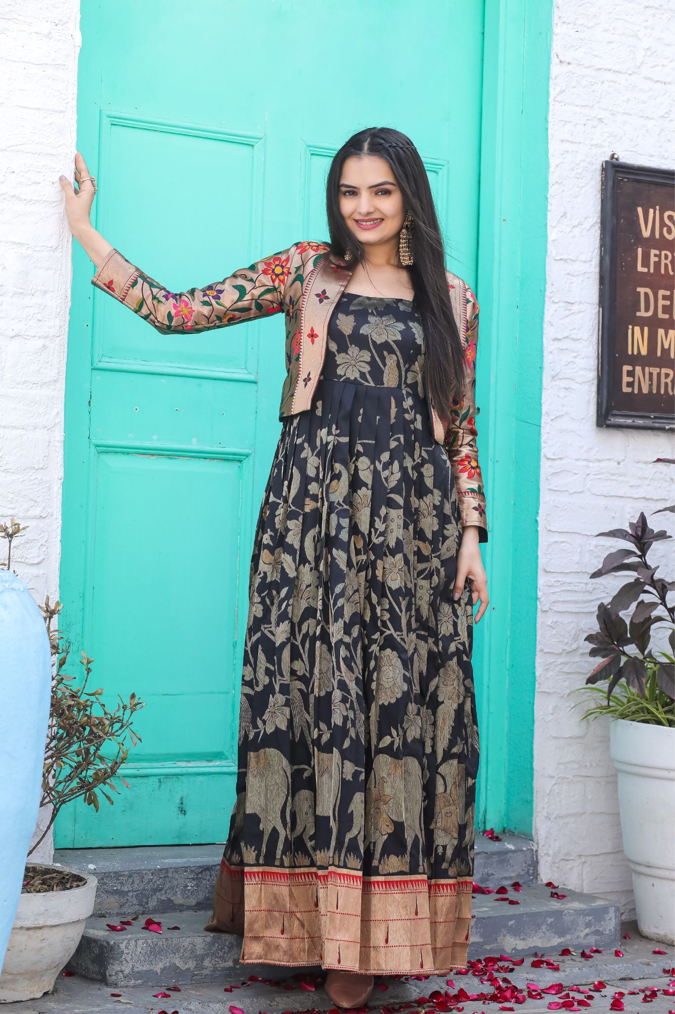 Milan Paithani Gown