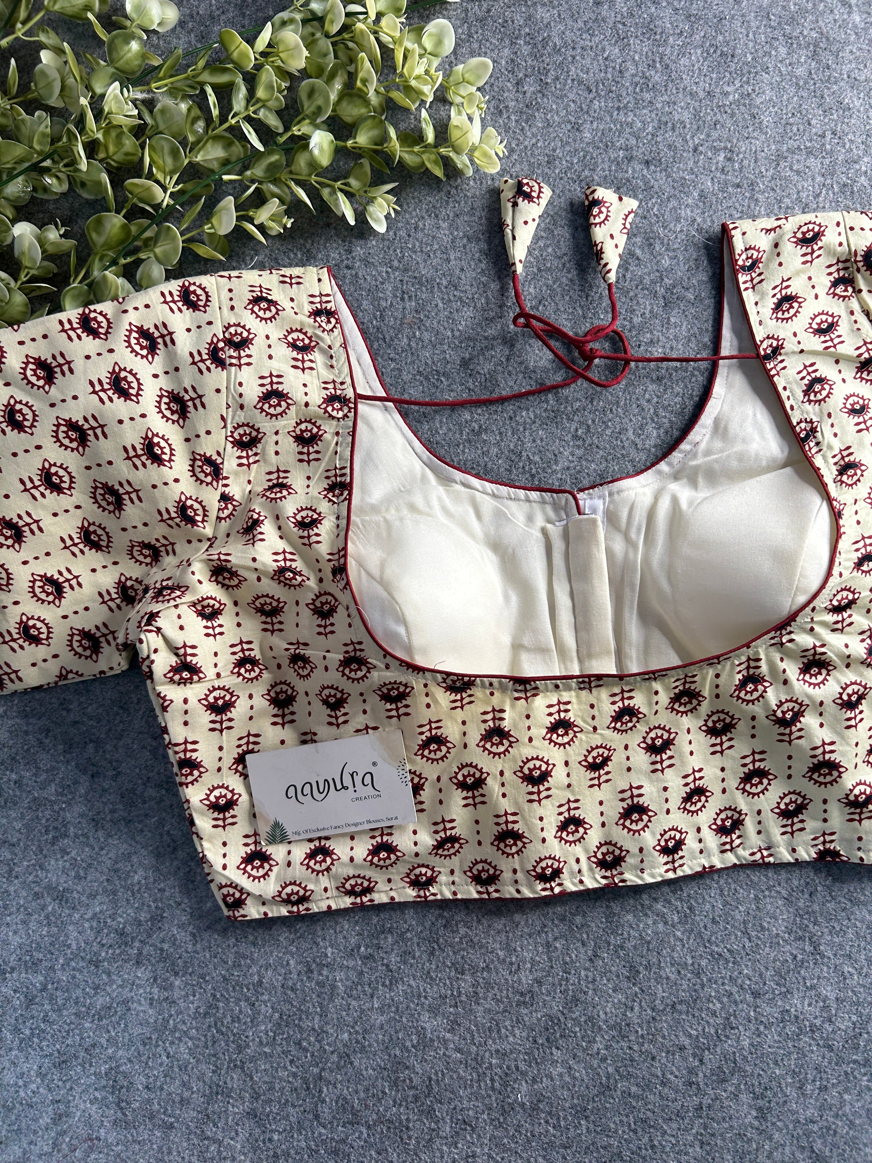 Plus Size Cotton Blouse