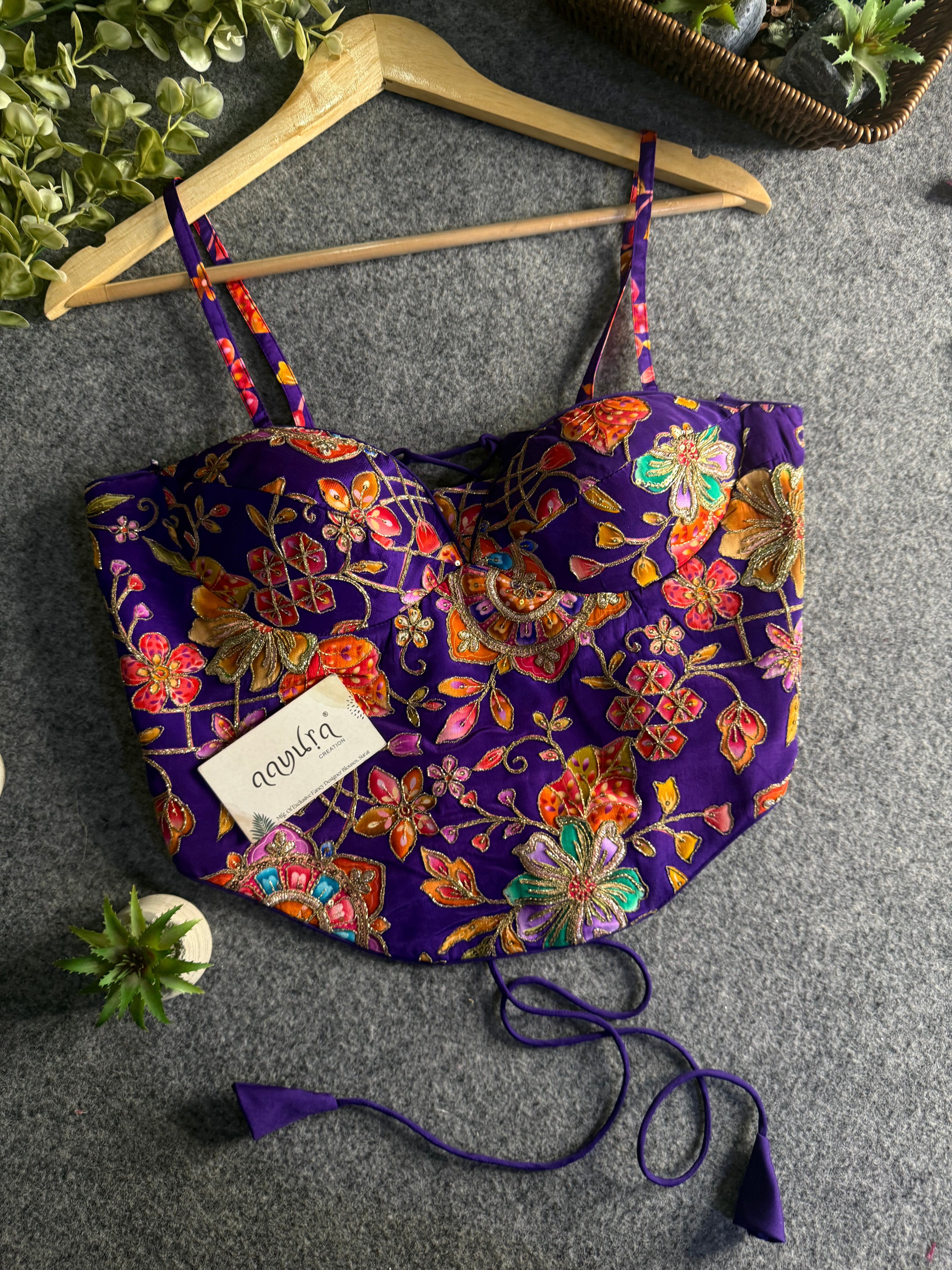 Aavya Luxe Crepe Silk Co-Ord Blouse