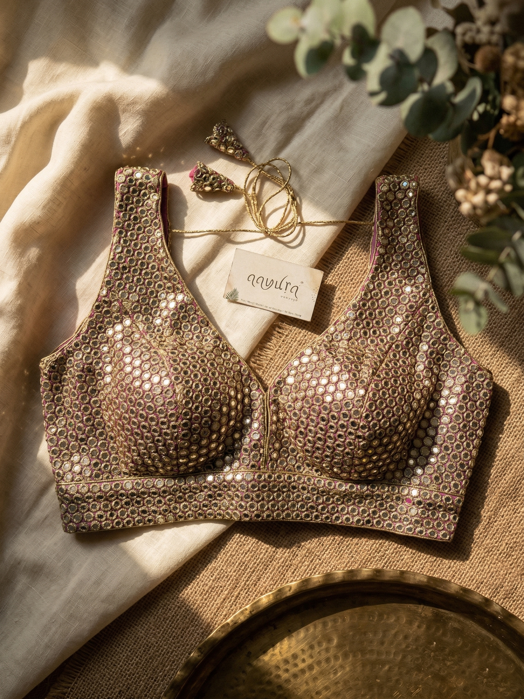 Aabha Mirror Glow Blouse