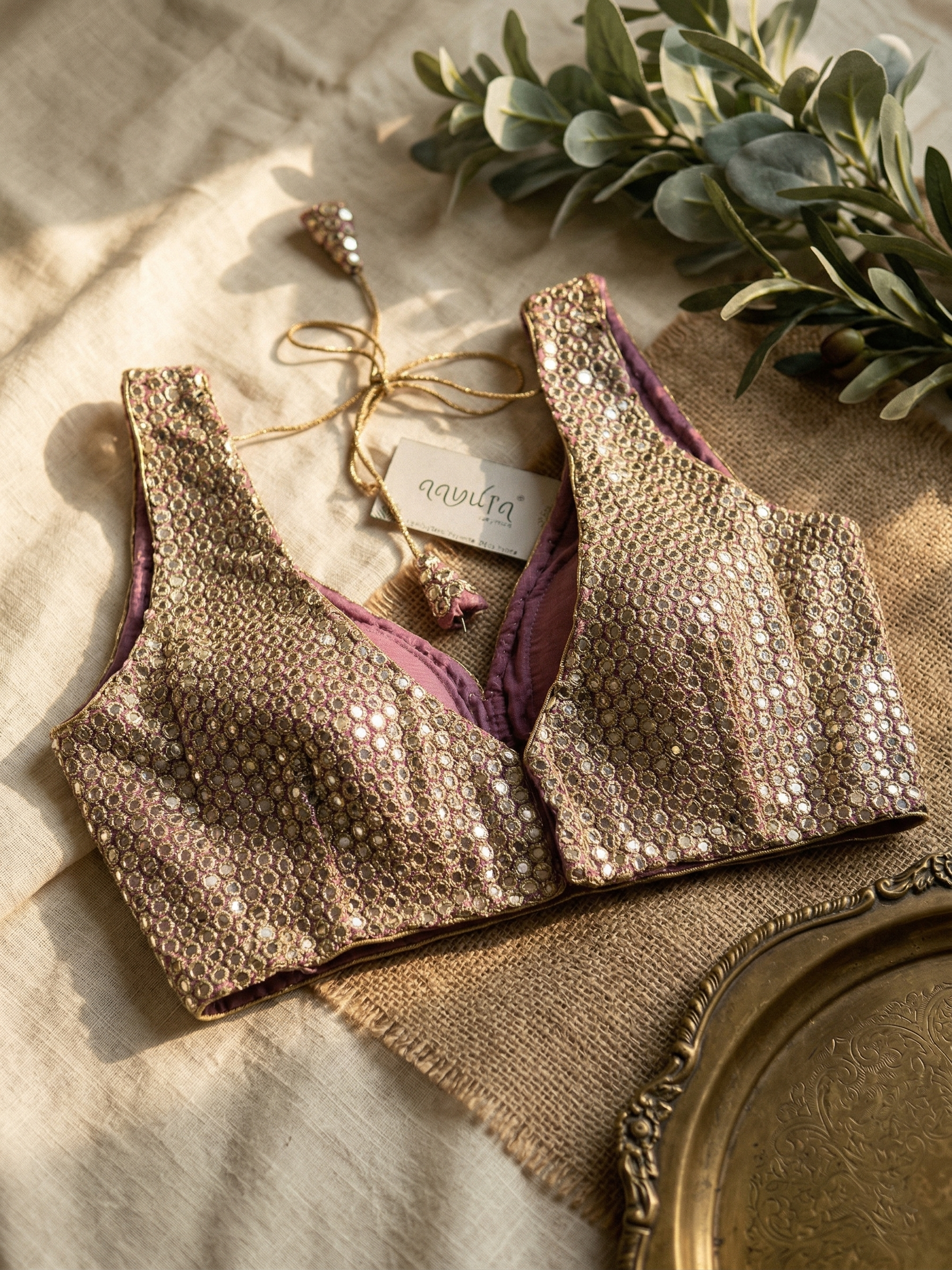 Aabha Mirror Glow Blouse