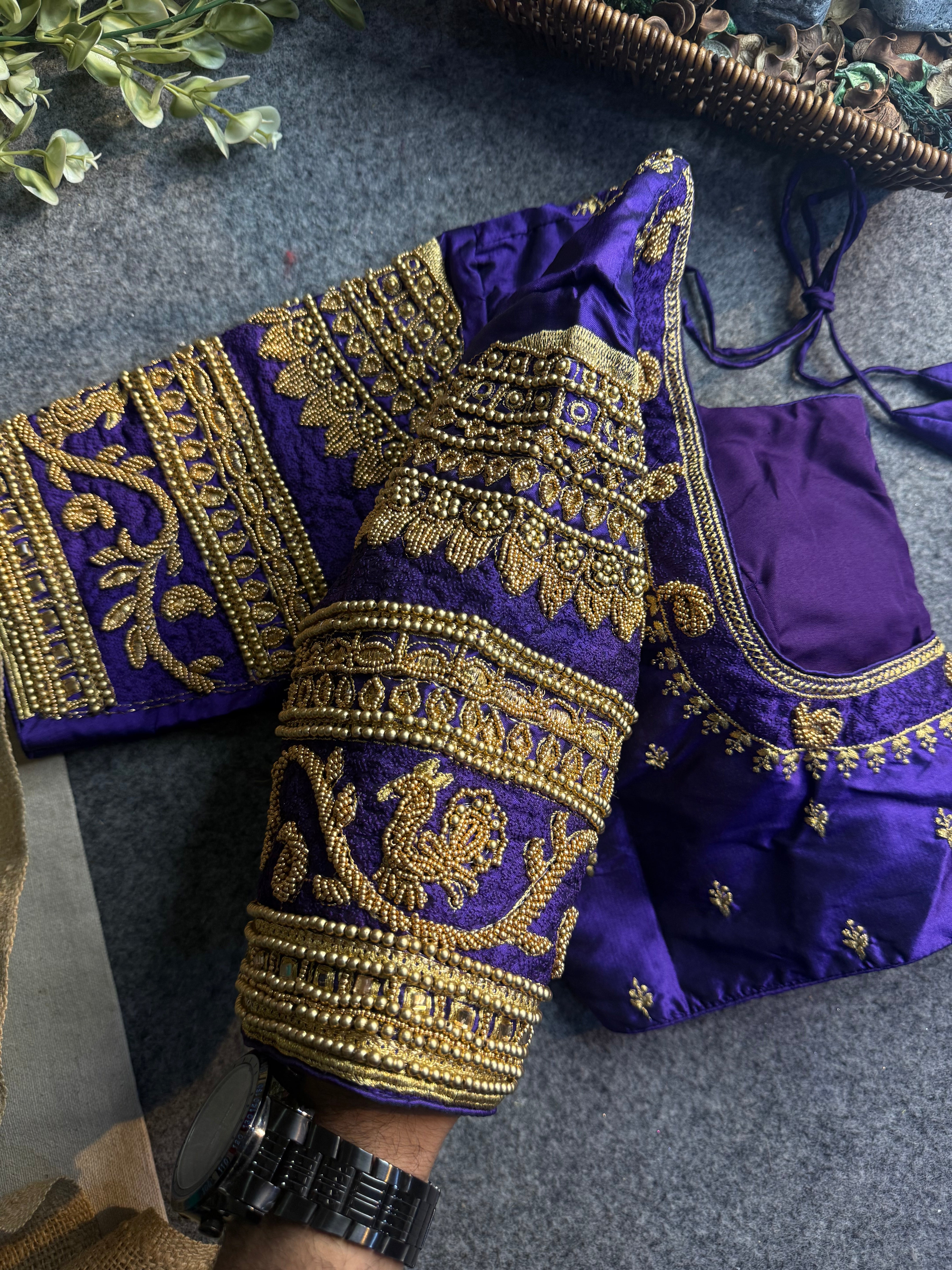 Rajwada Aari Jari Silk Blouse