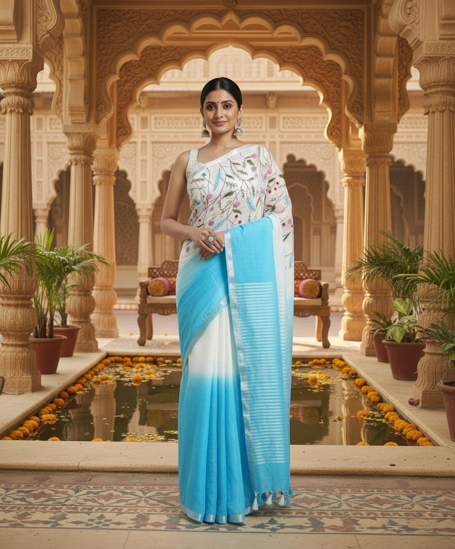 Classic Linen Charm Saree