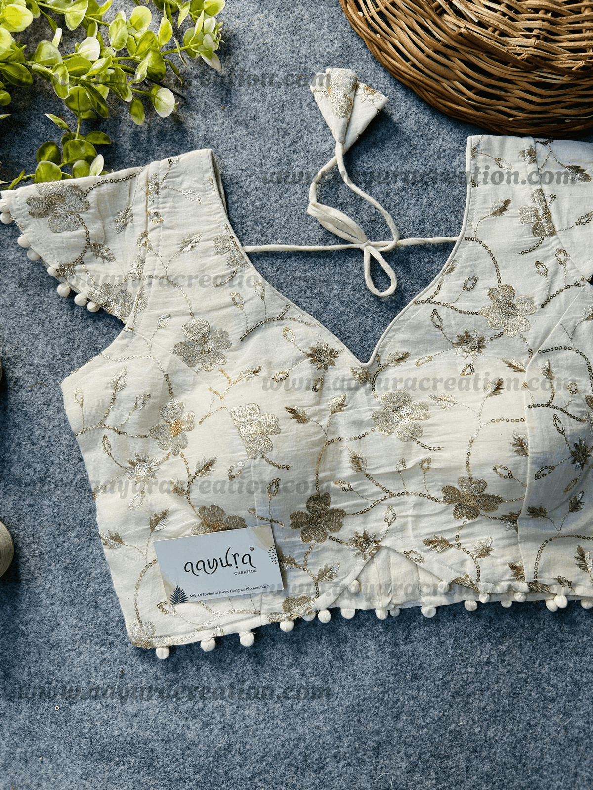 Cotton CAP SLEEVES BLOUSE