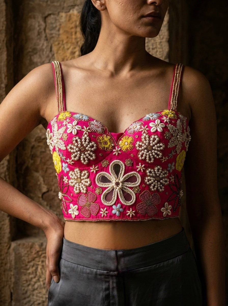 Opulent Handcrafted Silk Blouse