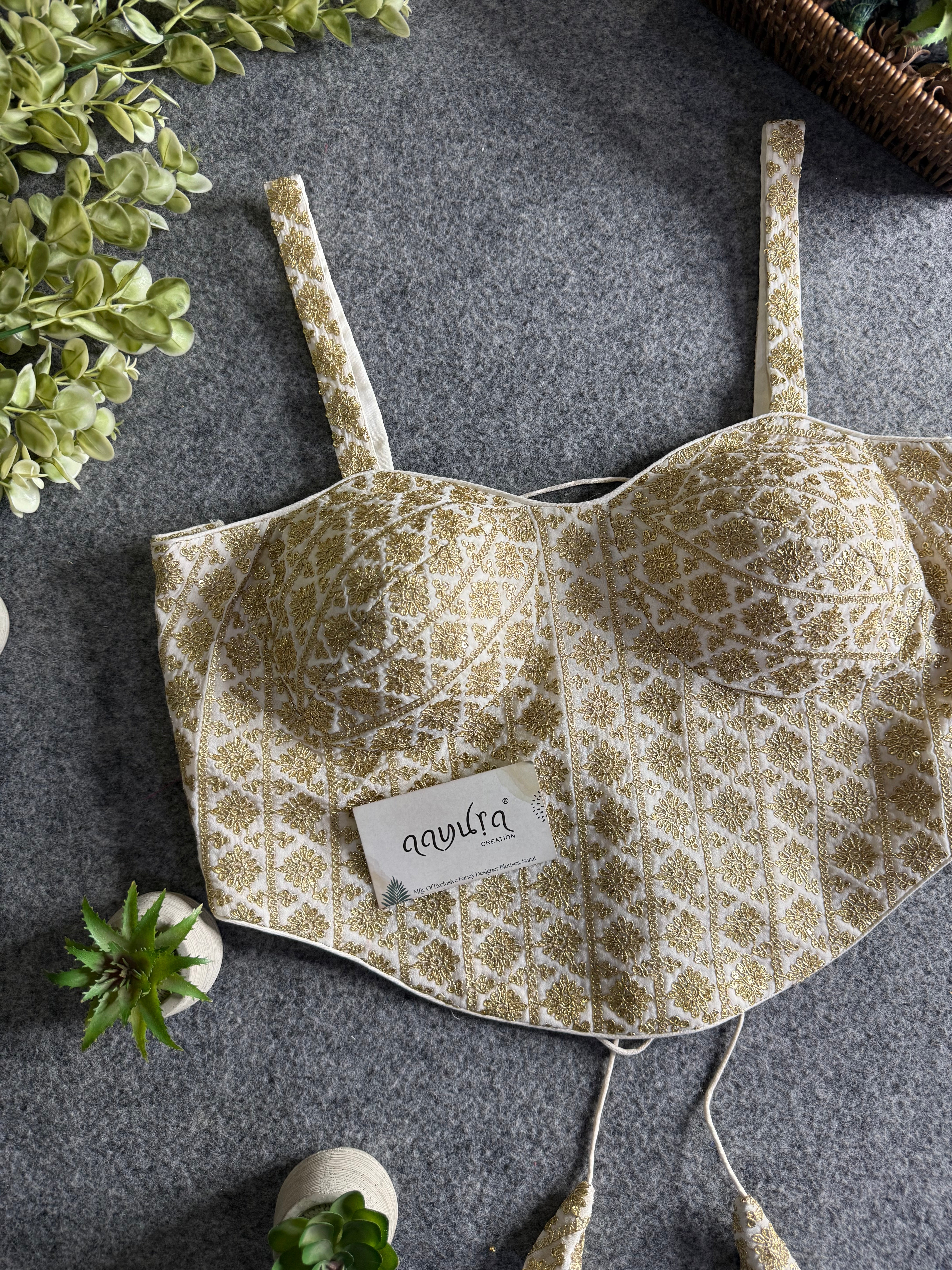 Zaira Georgette Backless Blouse