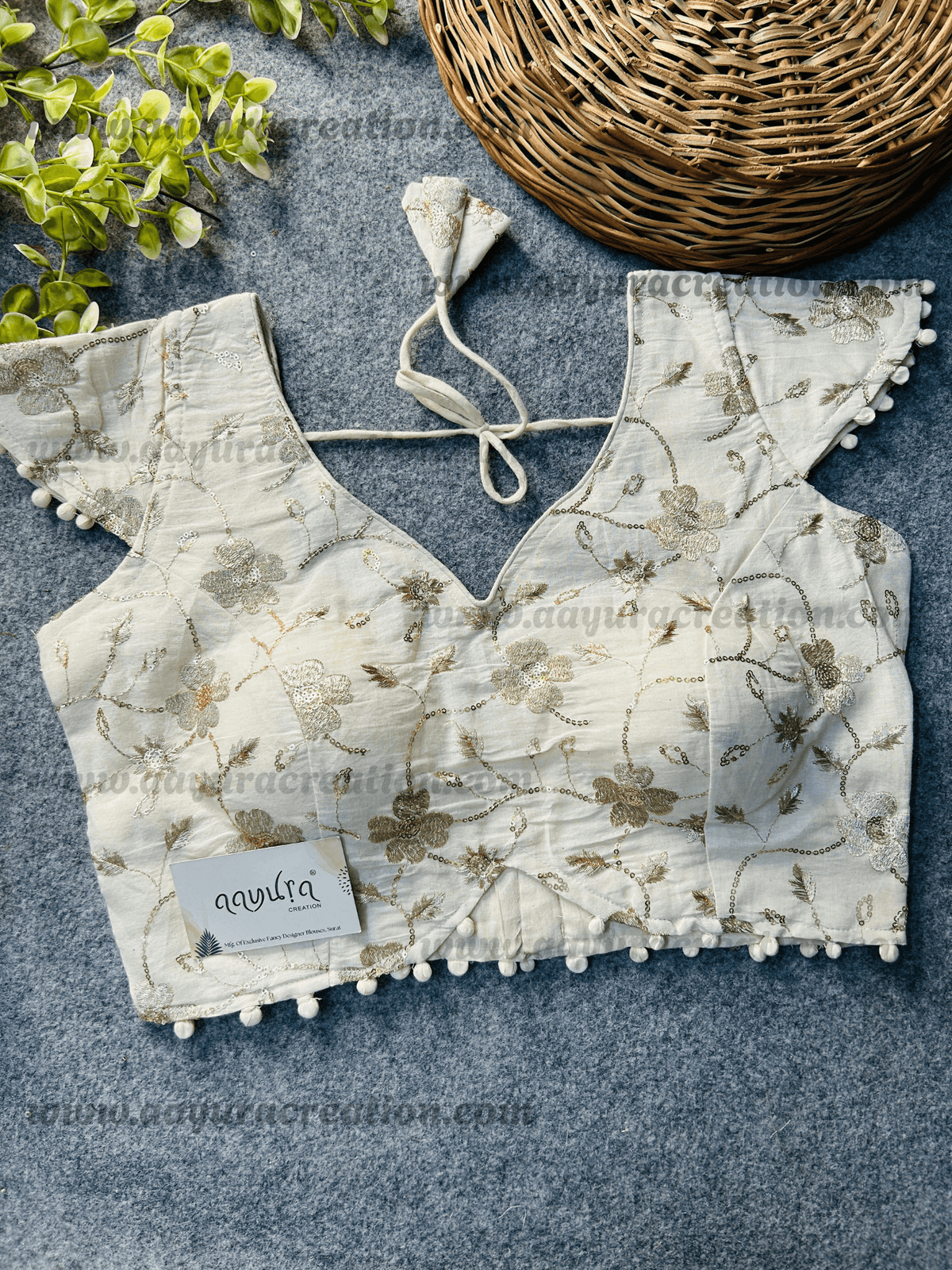 Cotton CAP SLEEVES BLOUSE