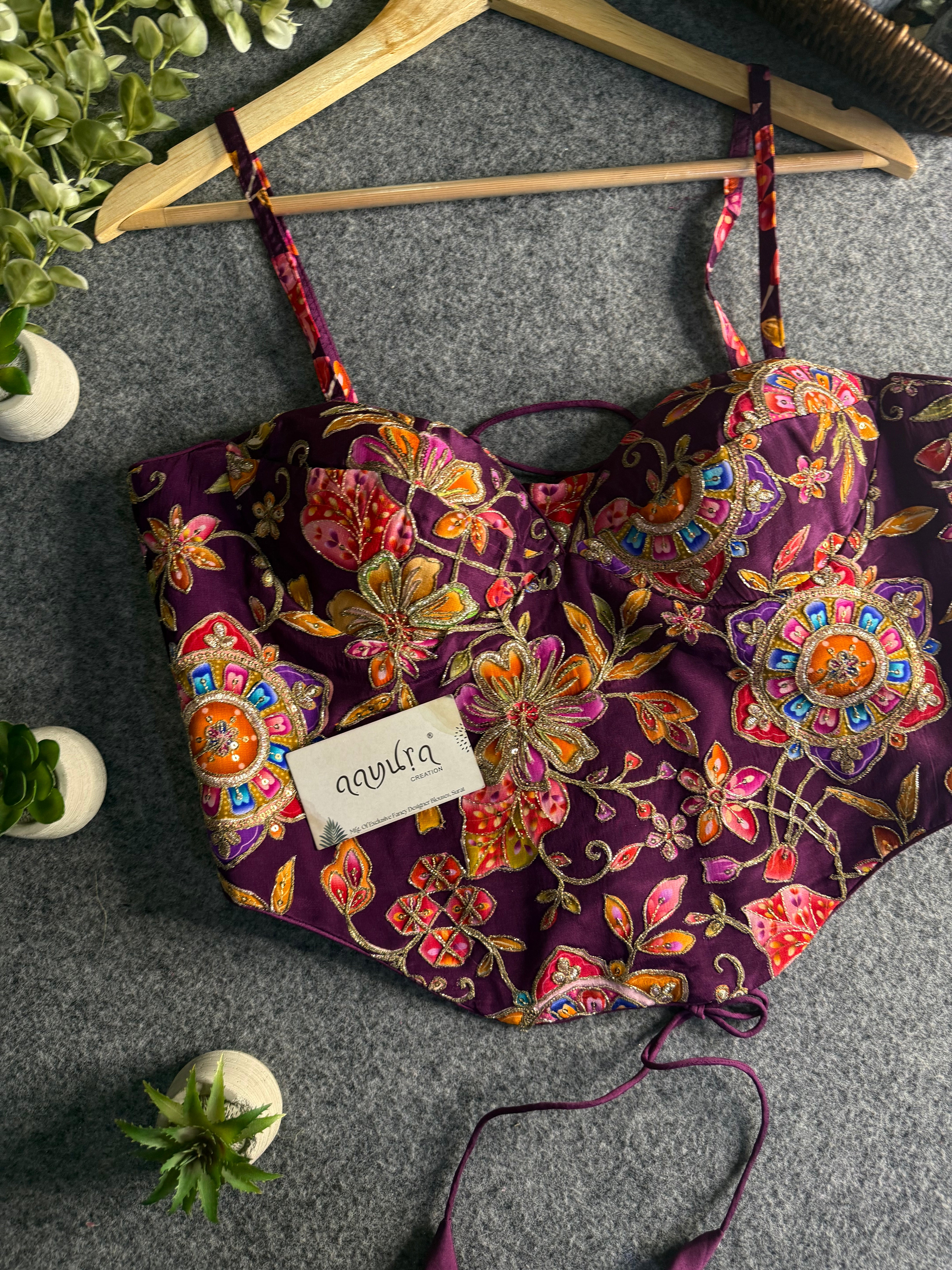 Aavya Luxe Crepe Silk Co-Ord Blouse