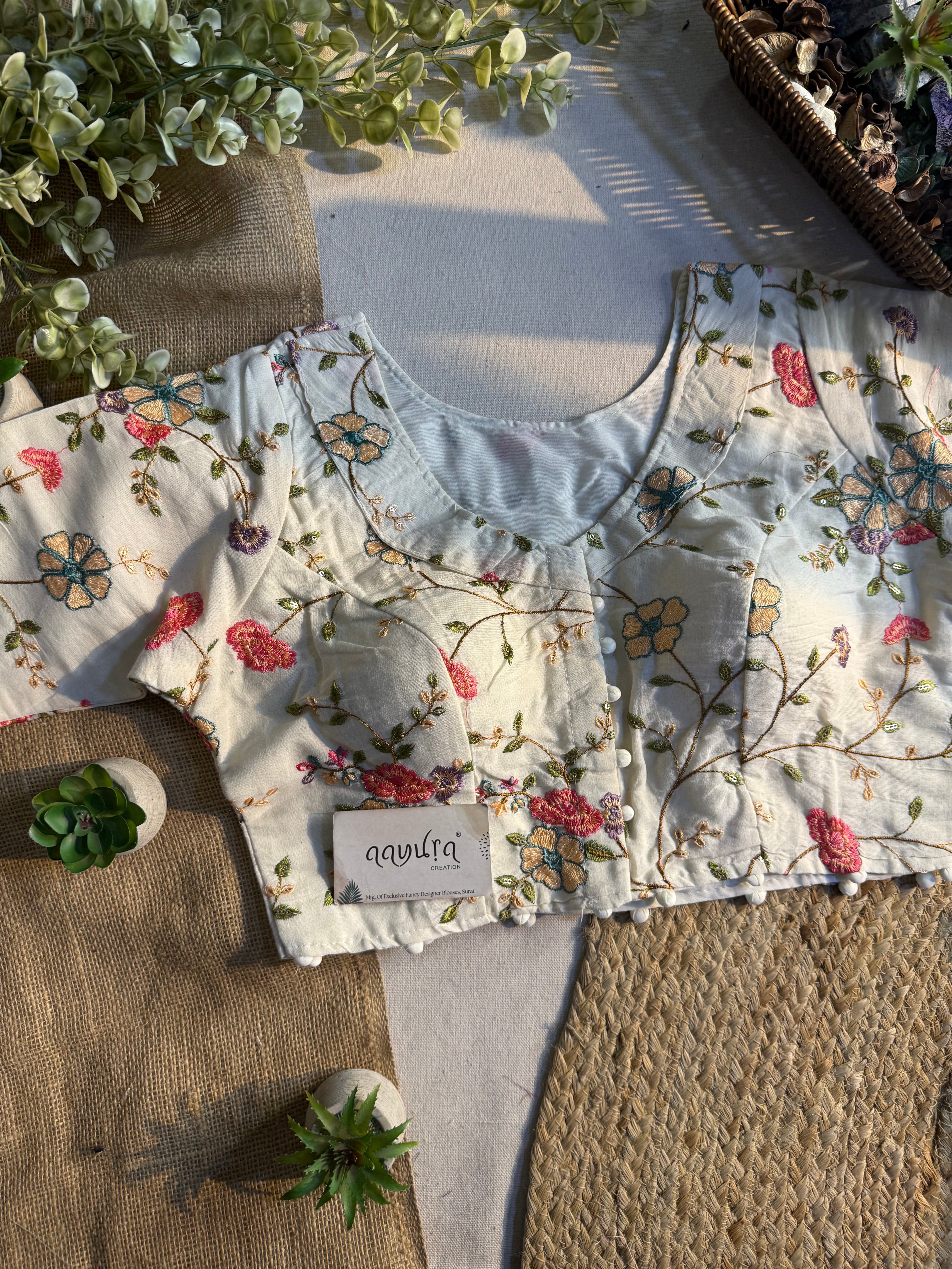 Cotton Coller Blouse