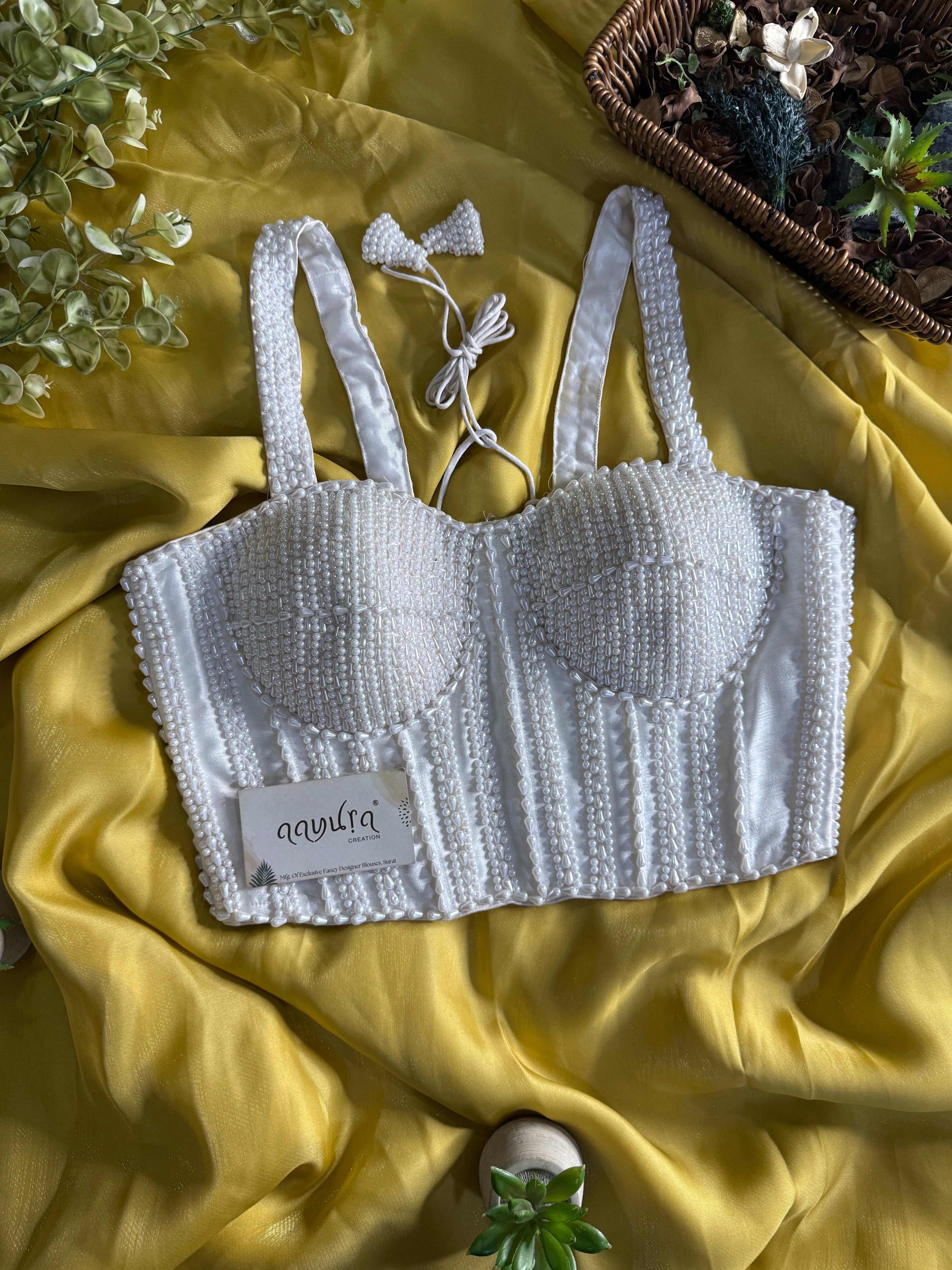 Aleena Pearl Bloom Satin Silk Ensemble