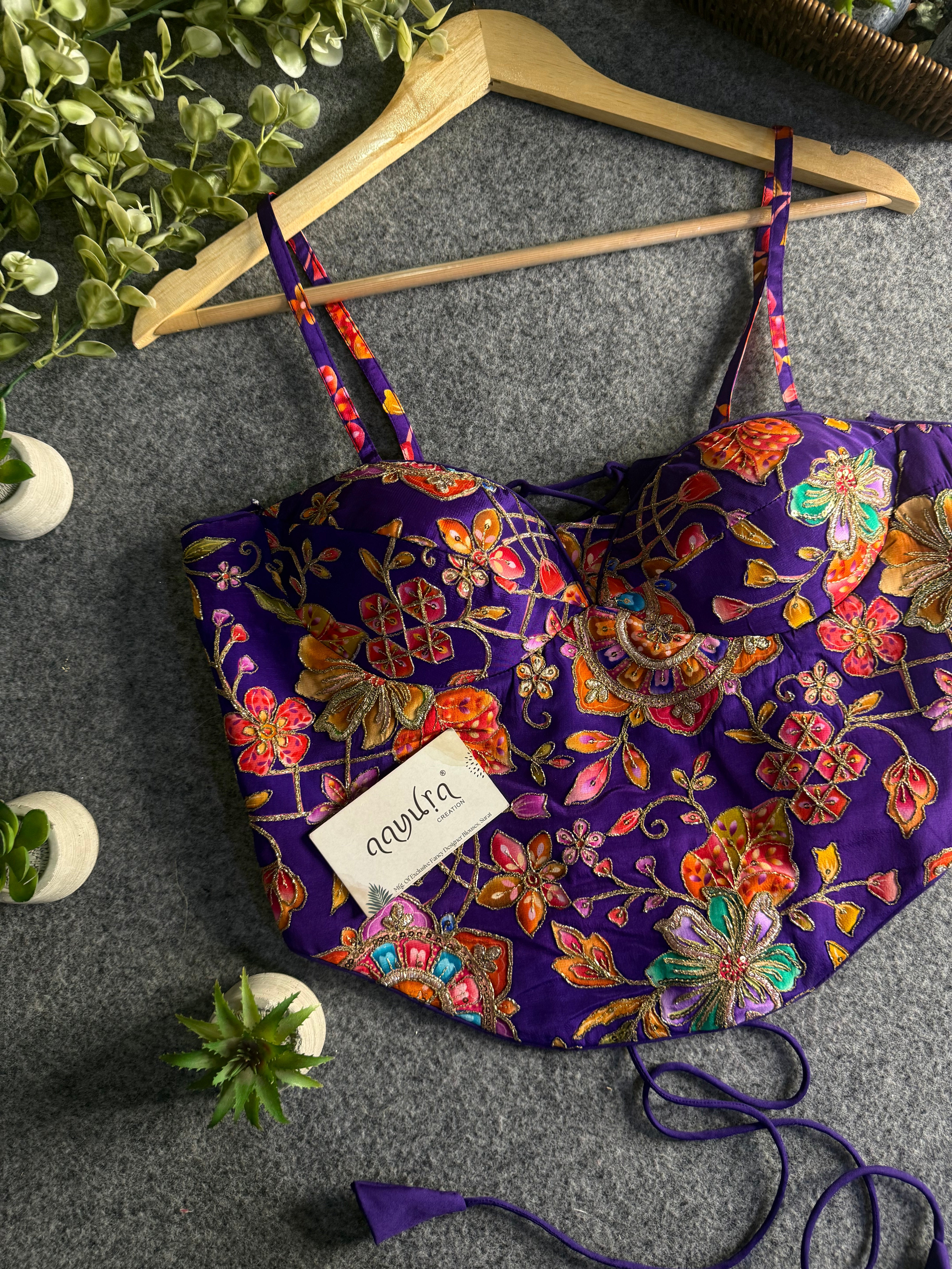 Aavya Luxe Crepe Silk Co-Ord Blouse